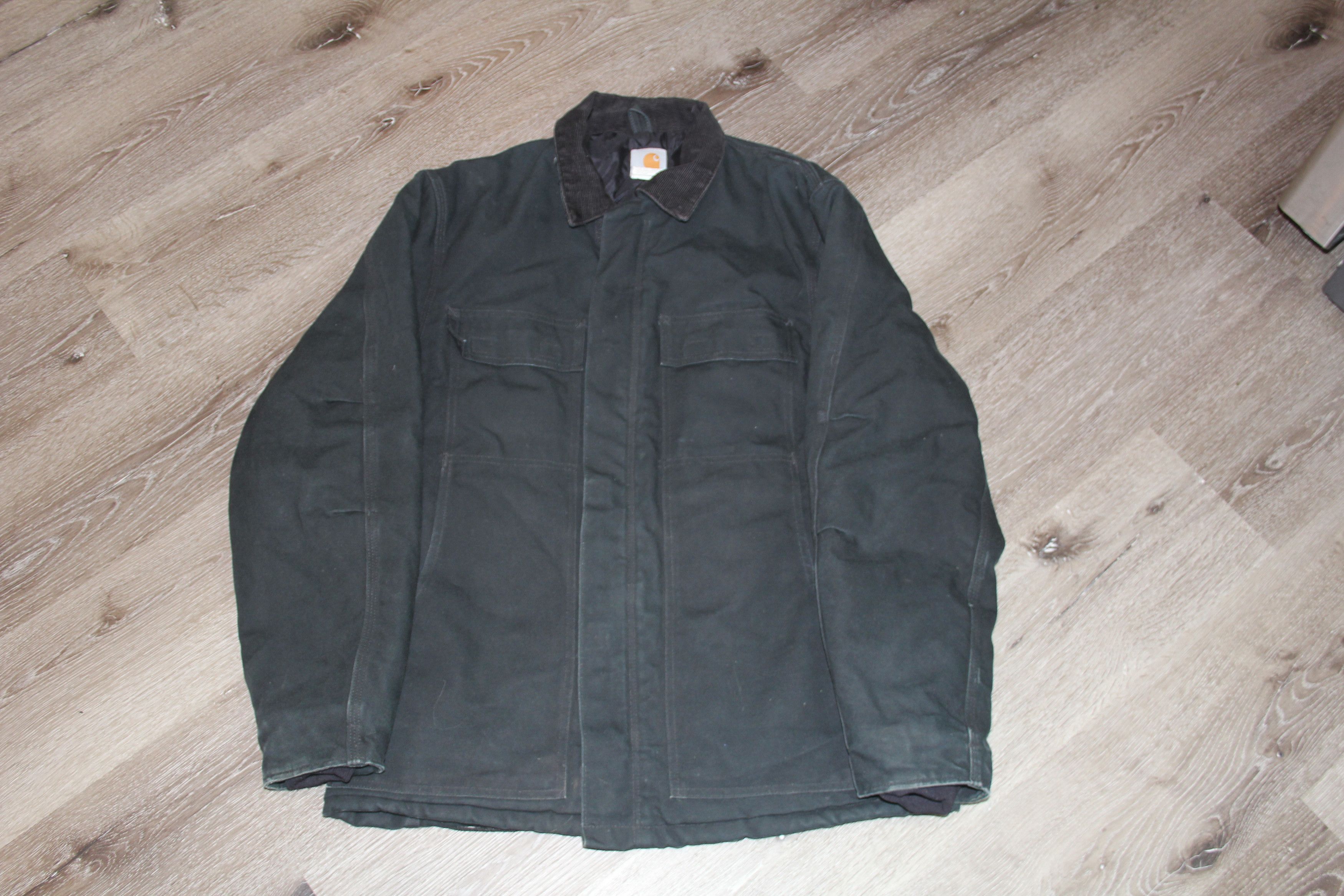 Carhartt × Vintage VTG Carhartt Heavy Canvas Quilted Work Wear Jacket Coat Size US M / EU 48-50 / 2 - 1 Thumbnail