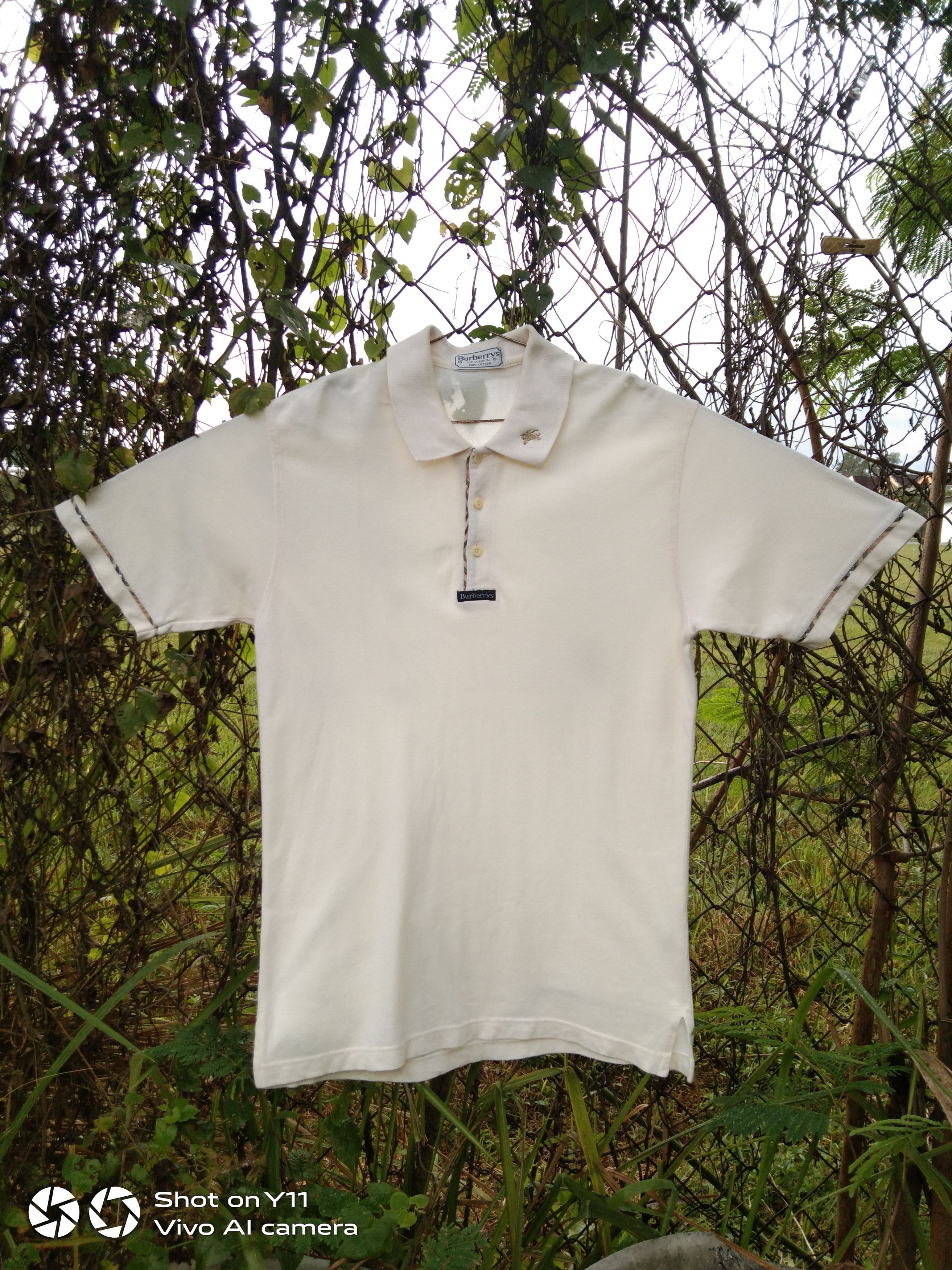Burberry × Vintage Polo tshirt burberry of london Size US M / EU 48-50 / 2 - 1 Thumbnail
