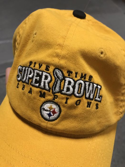 Reebok Pittsburgh Steelers 5 Time Super Bowl Champions Hat Reebok | Grailed