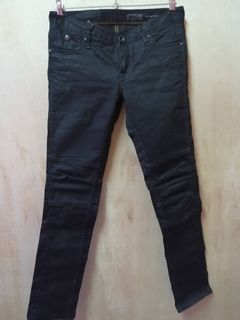 Balenciaga Black Coated Jeans Balenciaga