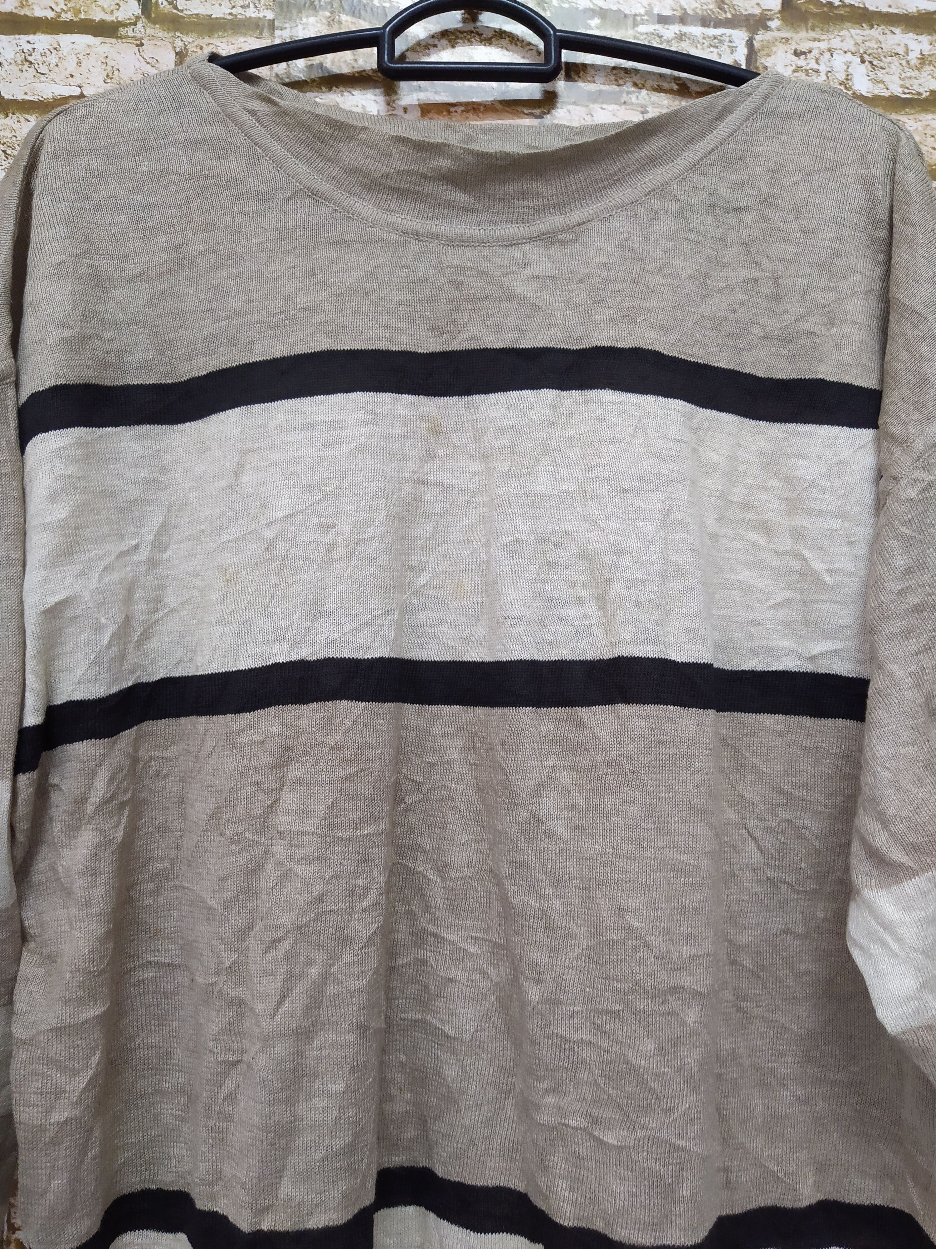 Gucci VTG GUCCI KNITWEAR STRIPE BOAT-NECK (B578) Size US L / EU 52-54 / 3 - 2 Thumbnail