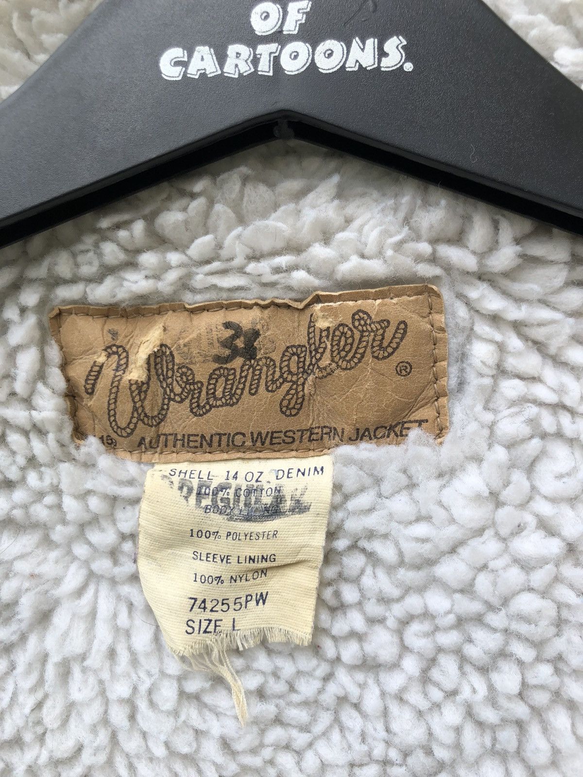 Vintage × Wrangler Vintage 80s Wrangler Made in Usa Sherpa Lined Denim Jacket Size US L / EU 52-54 / 3 - 20 Thumbnail