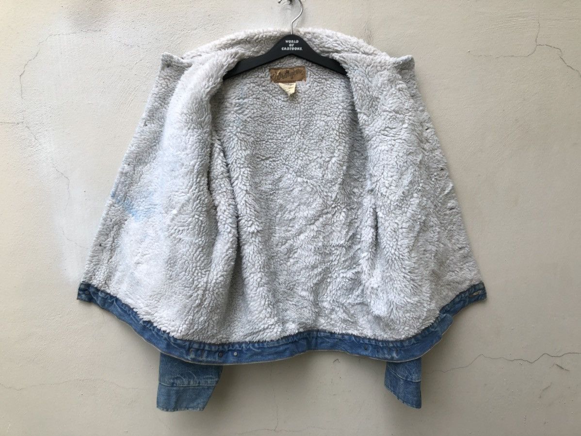 Vintage × Wrangler Vintage 80s Wrangler Made in Usa Sherpa Lined Denim Jacket Size US L / EU 52-54 / 3 - 17 Thumbnail