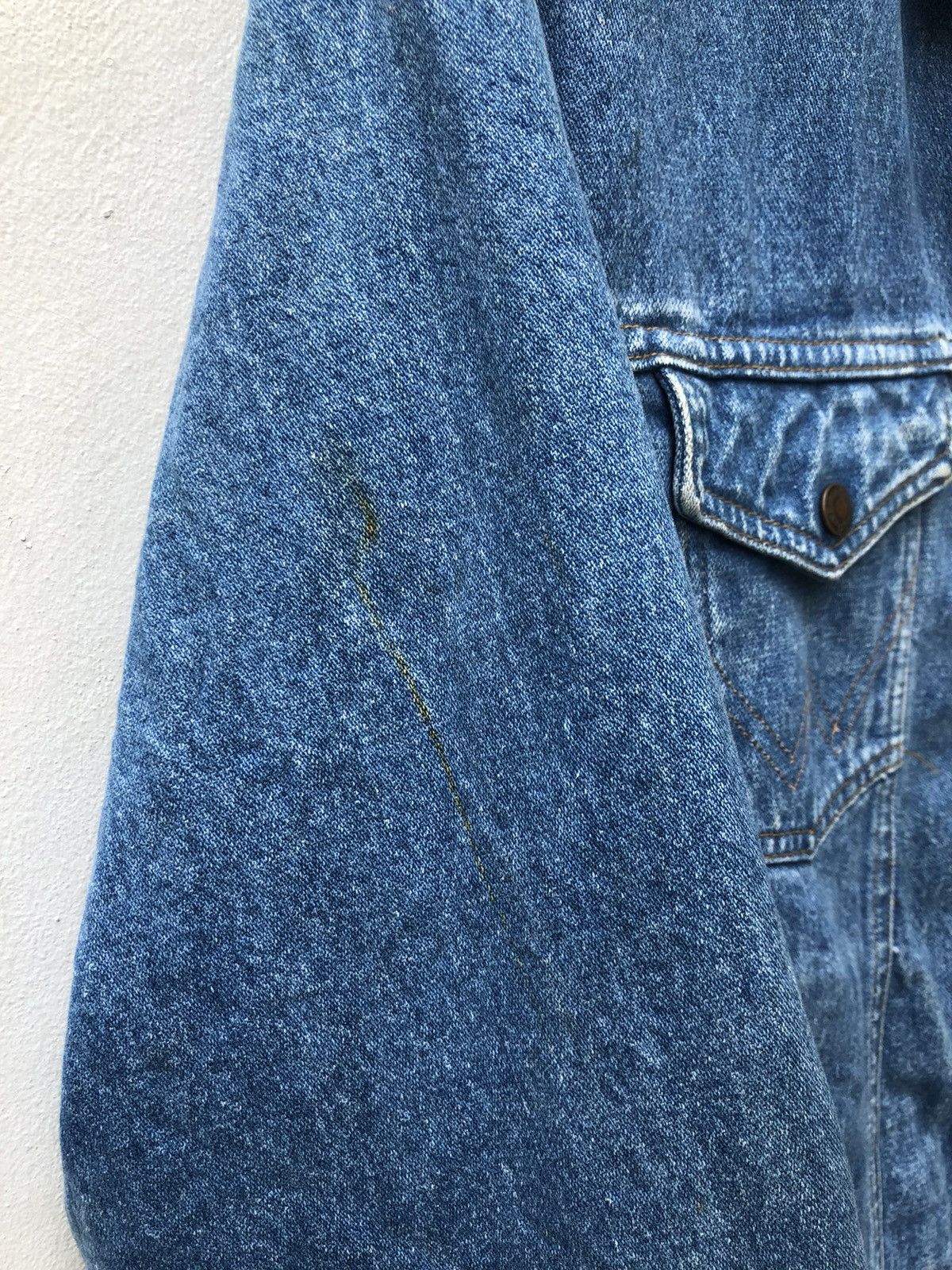 Vintage × Wrangler Vintage 80s Wrangler Made in Usa Sherpa Lined Denim Jacket Size US L / EU 52-54 / 3 - 11 Thumbnail