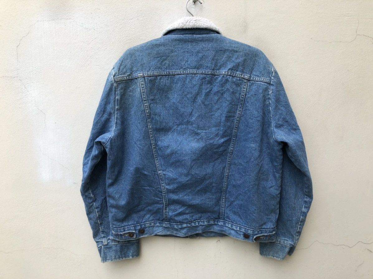 Vintage × Wrangler Vintage 80s Wrangler Made in Usa Sherpa Lined Denim Jacket Size US L / EU 52-54 / 3 - 13 Thumbnail