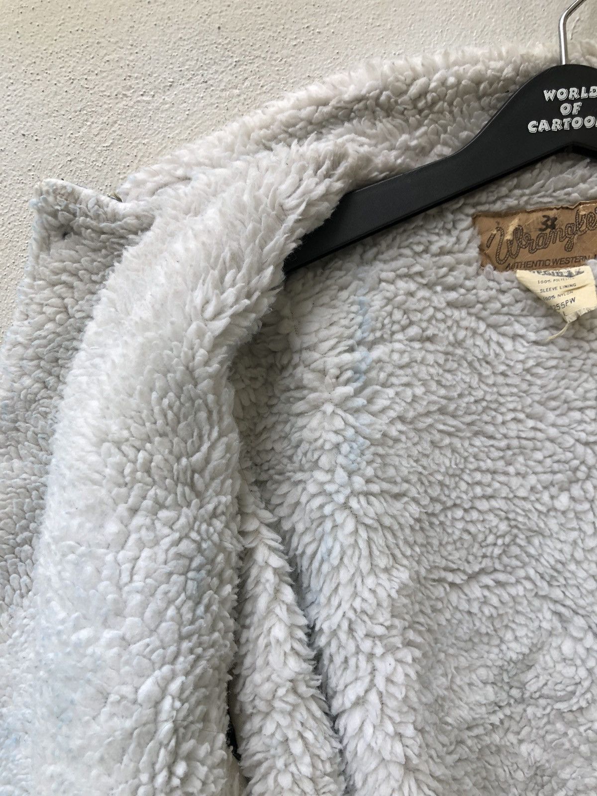 Vintage × Wrangler Vintage 80s Wrangler Made in Usa Sherpa Lined Denim Jacket Size US L / EU 52-54 / 3 - 19 Thumbnail