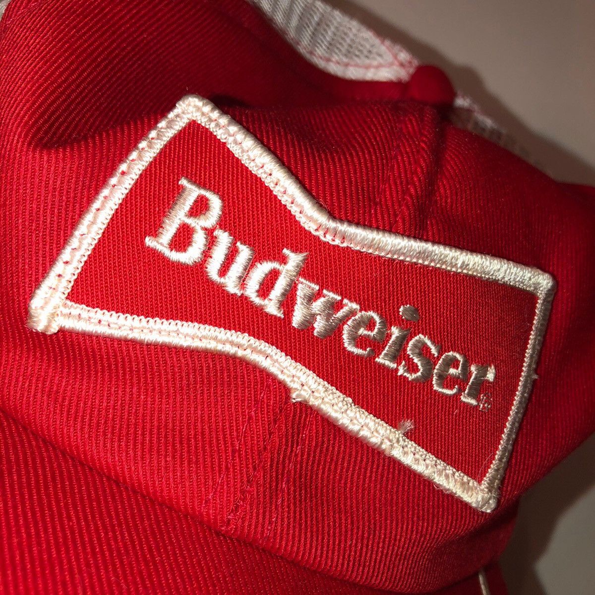 Budweiser × Vintage VTG 70s 80s 90s BUDWEISER SNAPBACK TRUCKER Size ONE SIZE - 4 Thumbnail