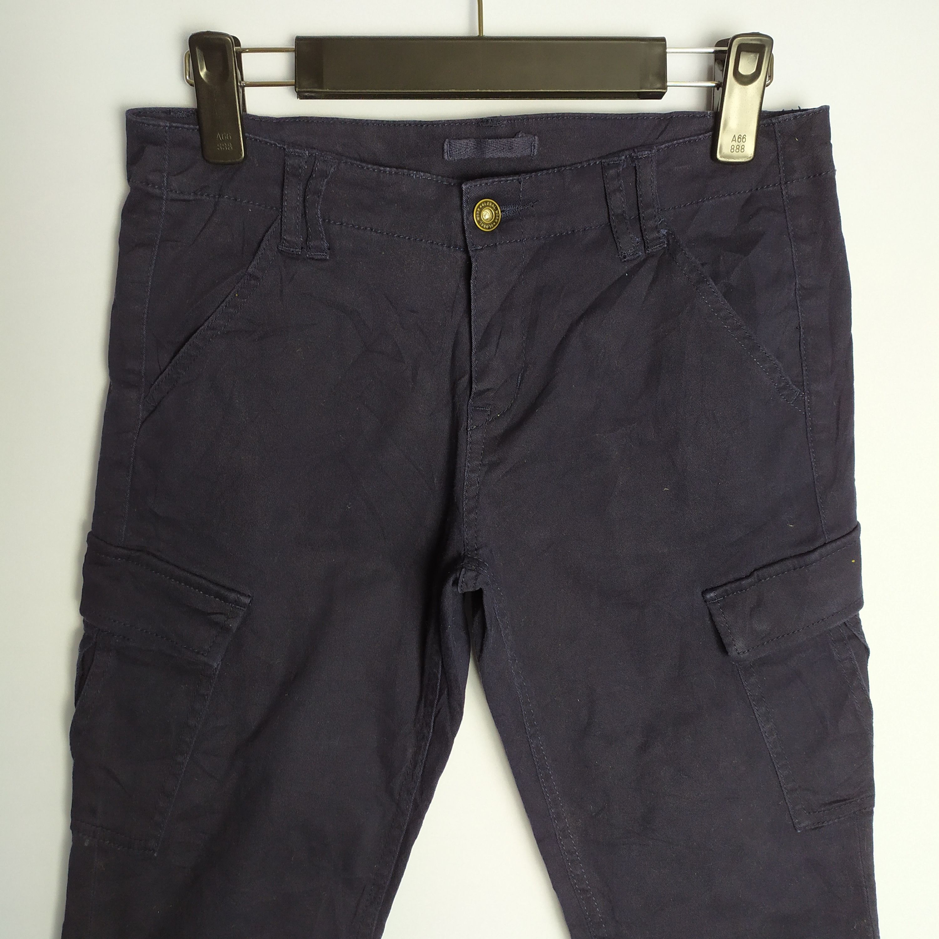 Global Work × Vintage Global work Dark blue Cargo Pants Size US 28 / EU 44 - 4 Thumbnail