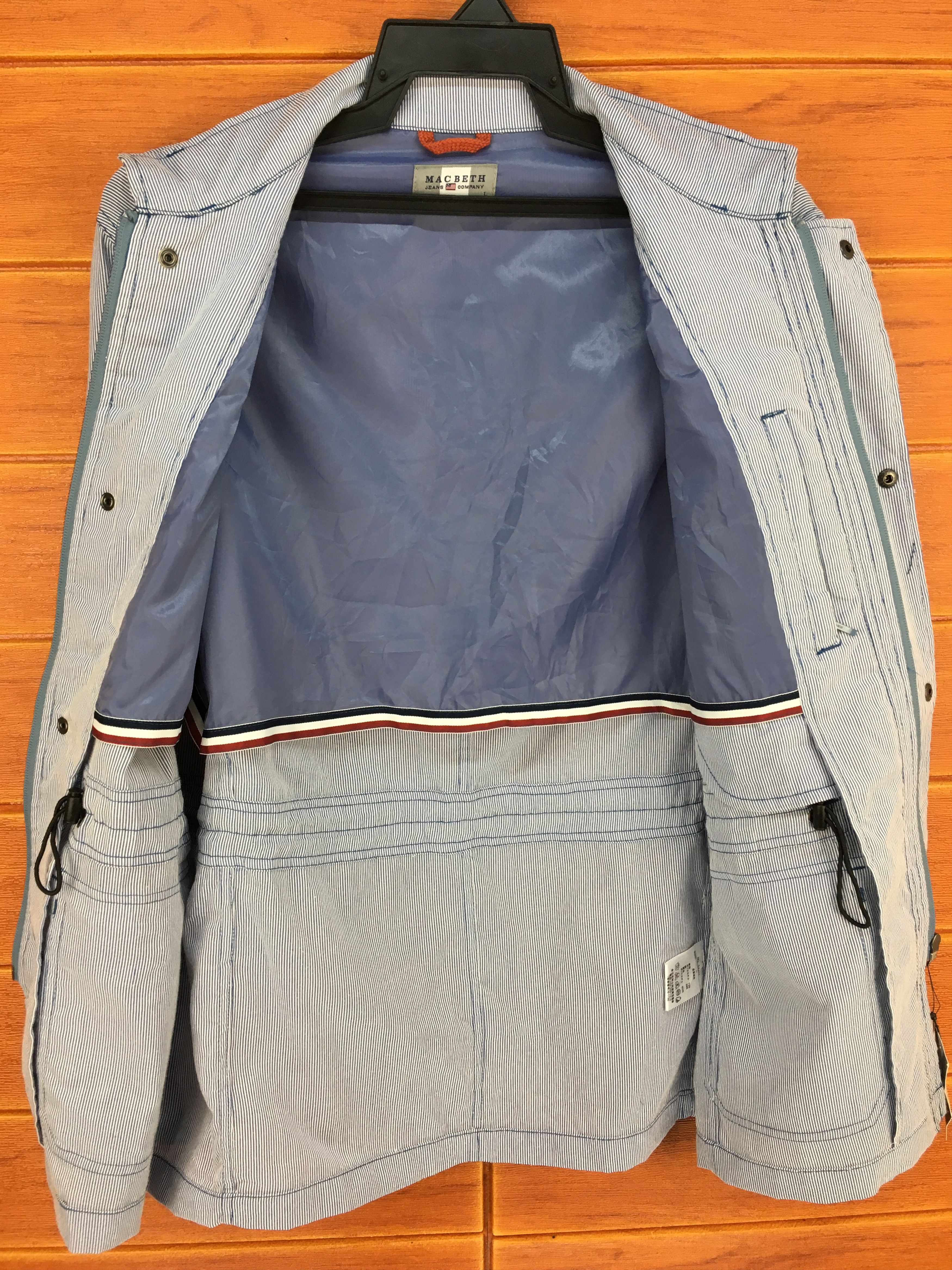 Japanese Brand × Macbeth MACBETH Pin Striped Hickory Worker Jacket Size US L / EU 52-54 / 3 - 15 Thumbnail