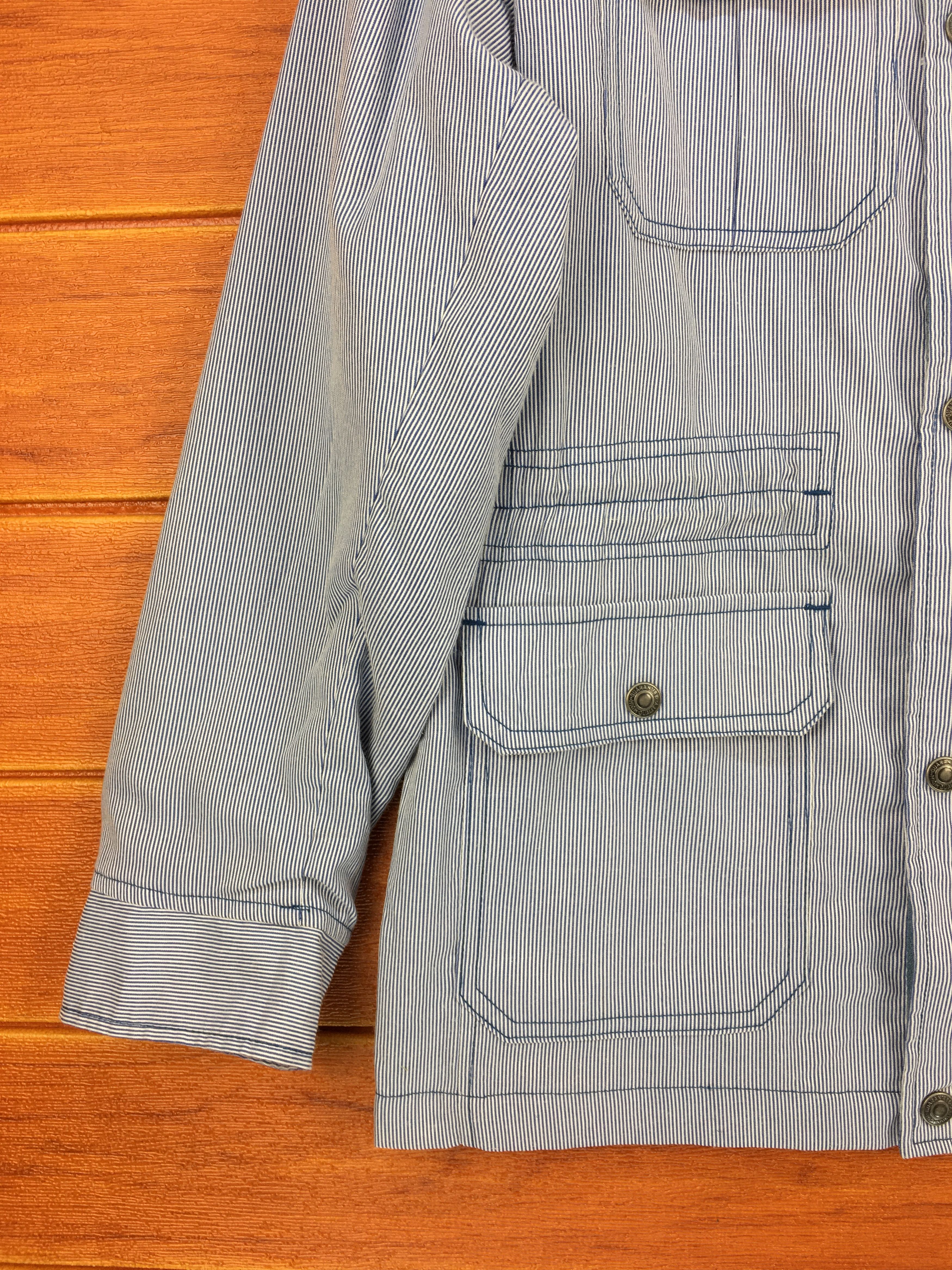 Japanese Brand × Macbeth MACBETH Pin Striped Hickory Worker Jacket Size US L / EU 52-54 / 3 - 4 Thumbnail