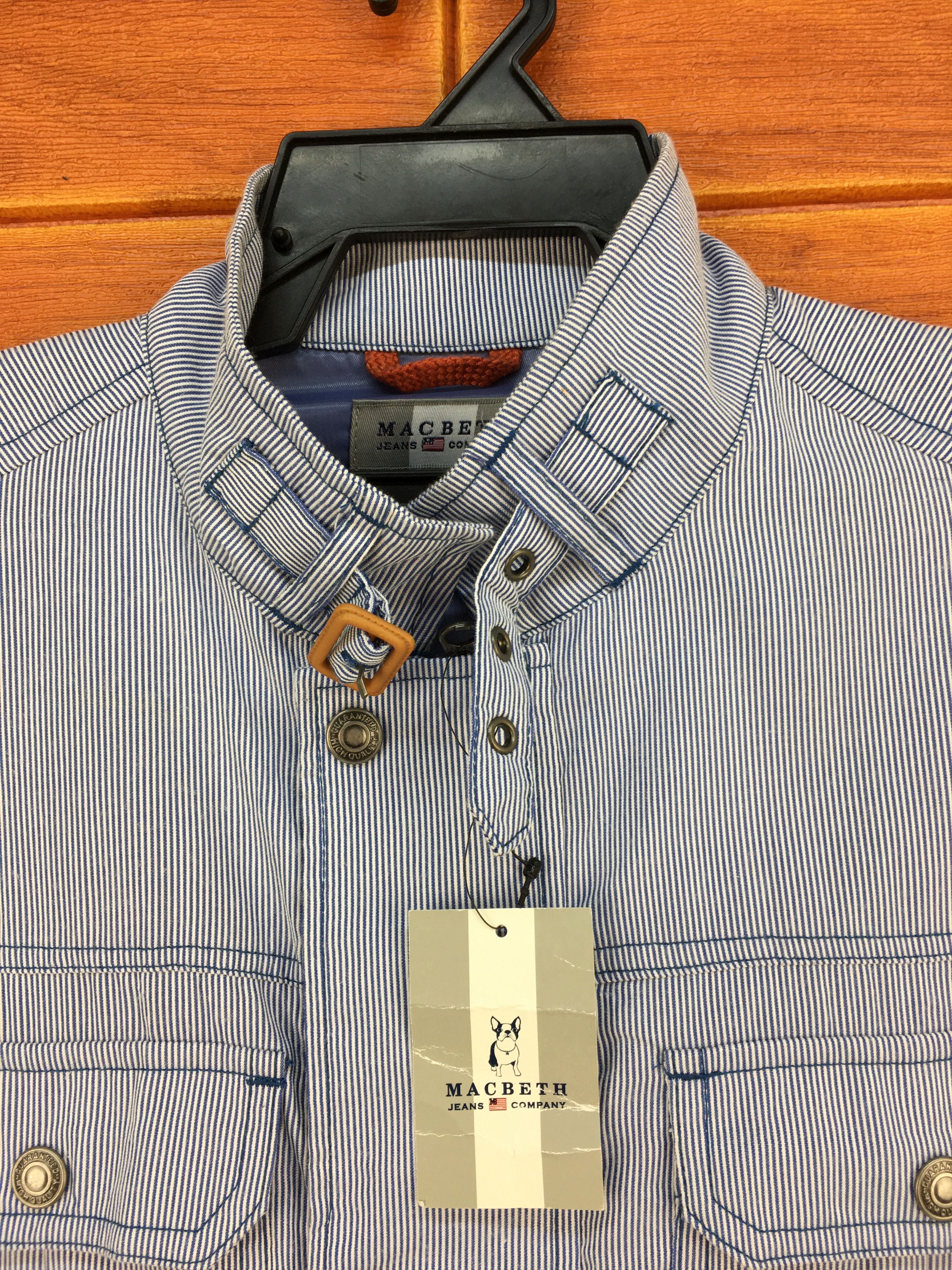 Japanese Brand × Macbeth MACBETH Pin Striped Hickory Worker Jacket Size US L / EU 52-54 / 3 - 7 Thumbnail
