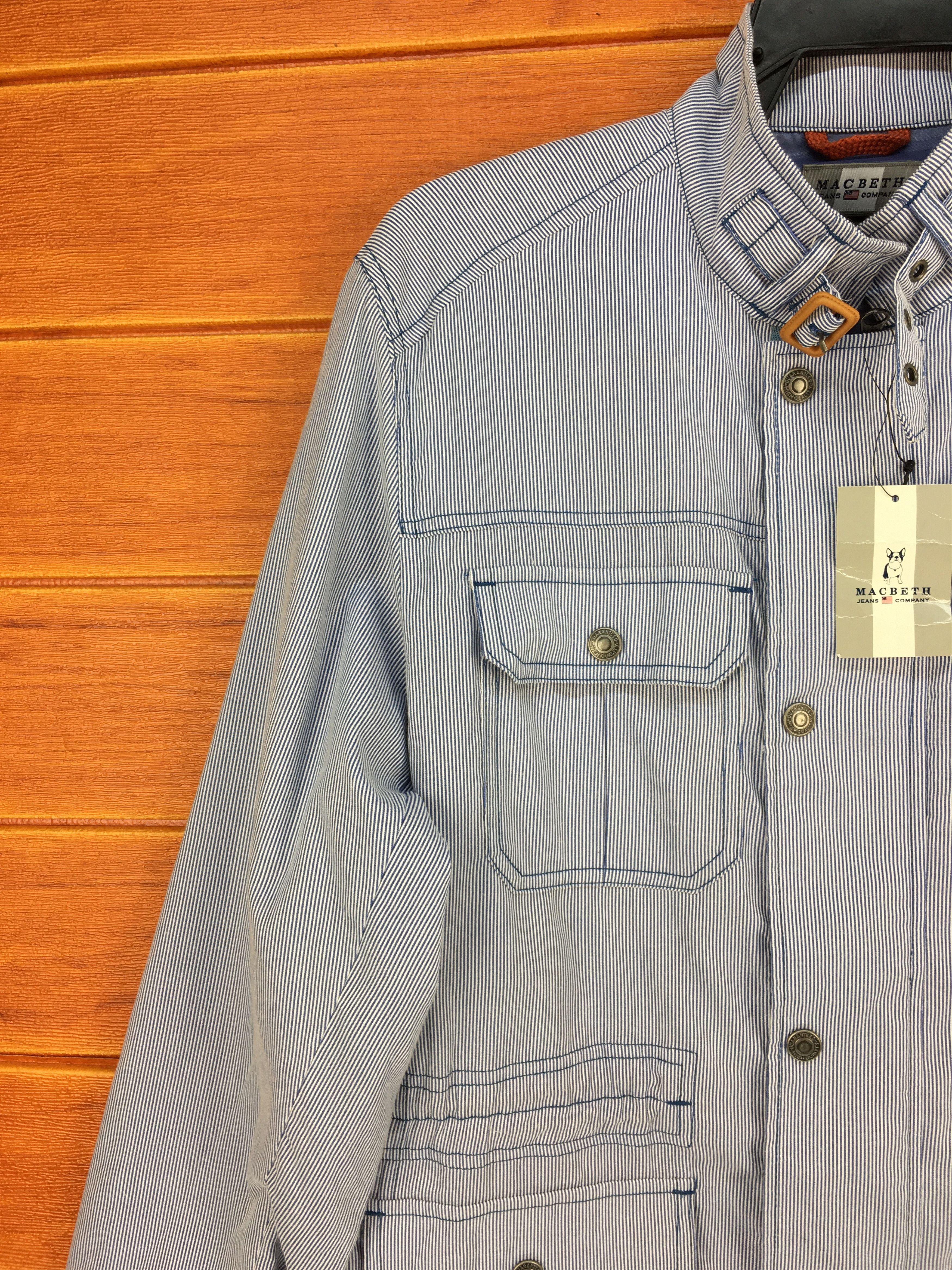 Japanese Brand × Macbeth MACBETH Pin Striped Hickory Worker Jacket Size US L / EU 52-54 / 3 - 2 Thumbnail