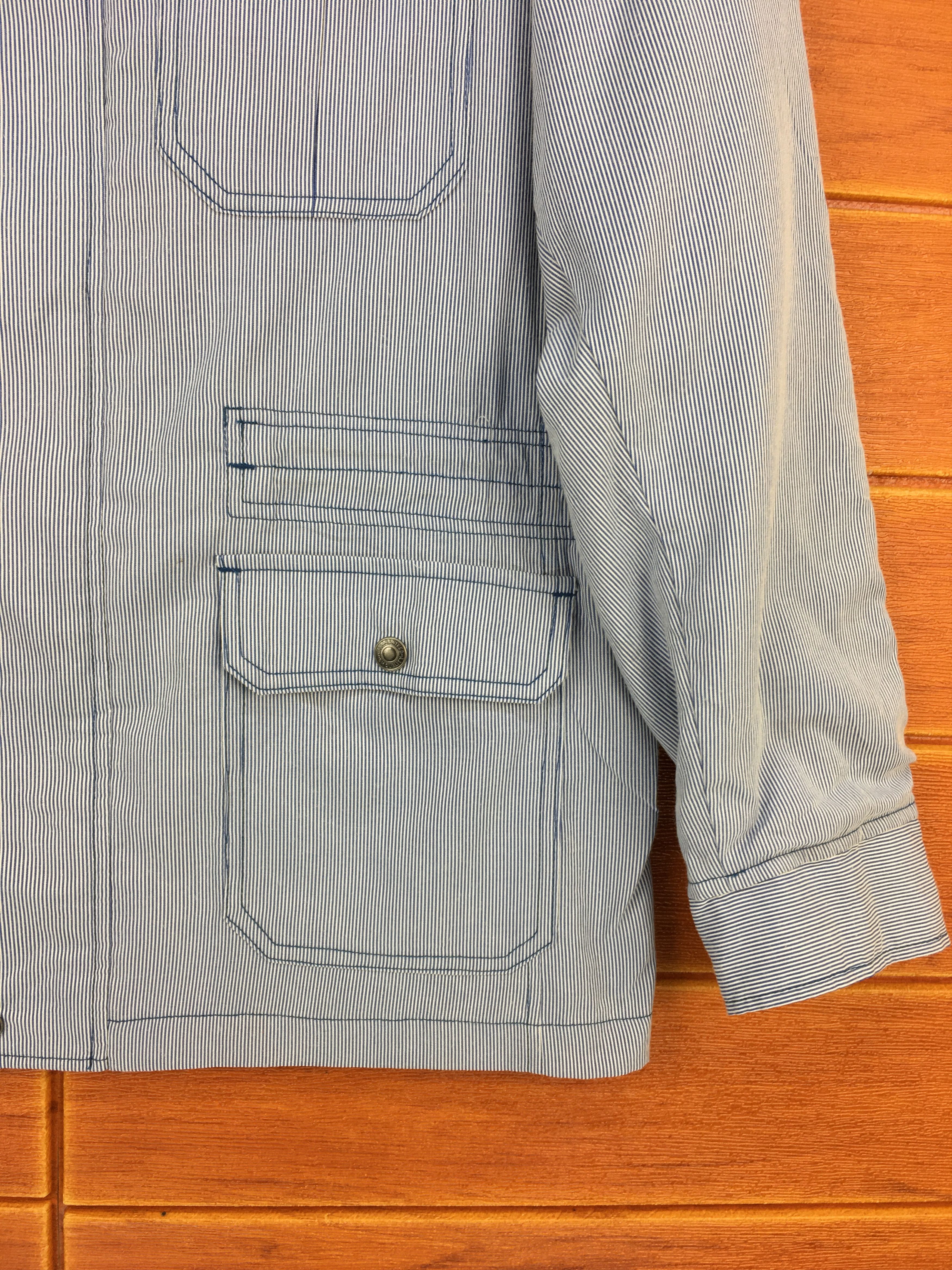 Japanese Brand × Macbeth MACBETH Pin Striped Hickory Worker Jacket Size US L / EU 52-54 / 3 - 5 Thumbnail