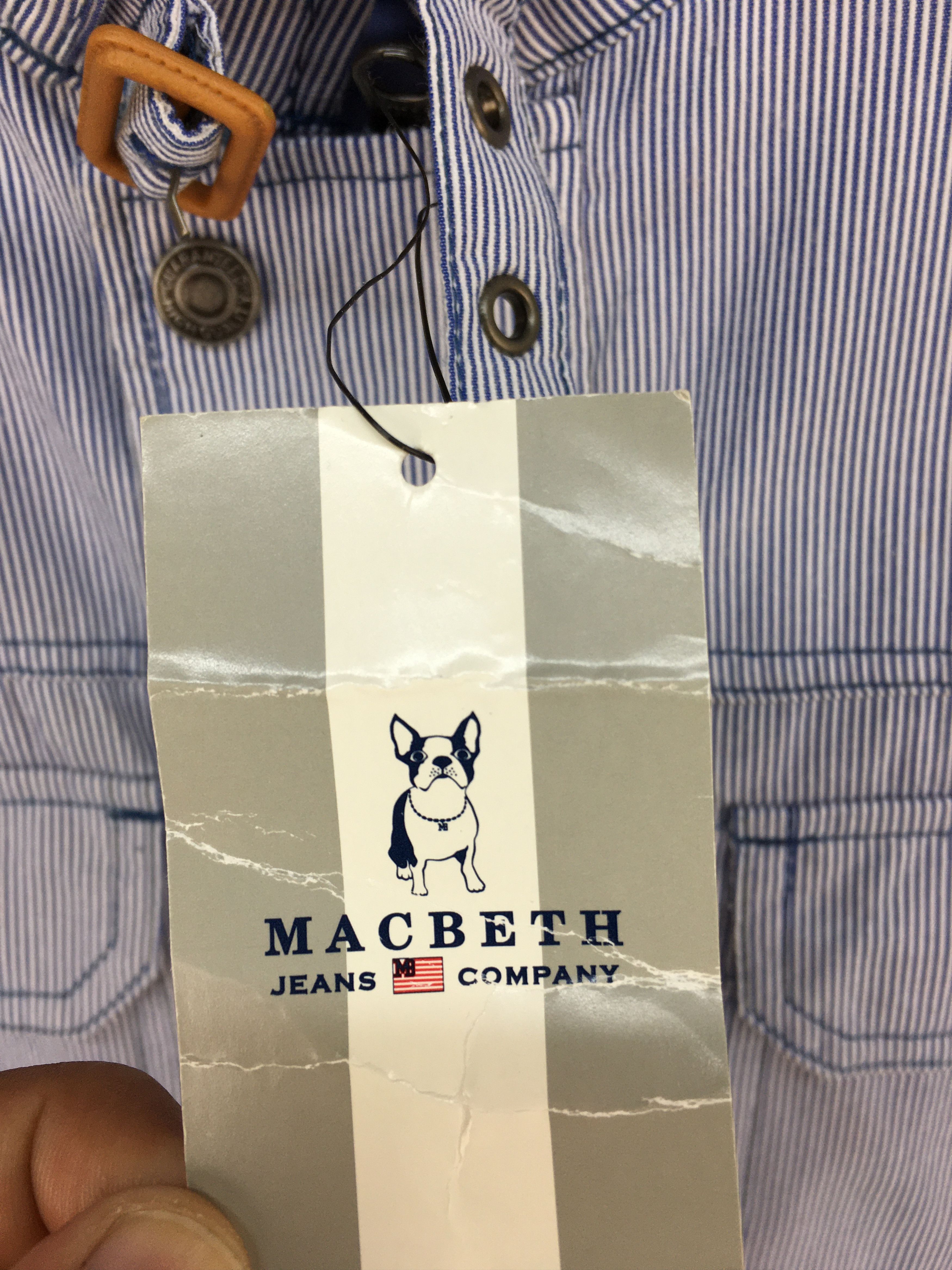 Japanese Brand × Macbeth MACBETH Pin Striped Hickory Worker Jacket Size US L / EU 52-54 / 3 - 8 Thumbnail