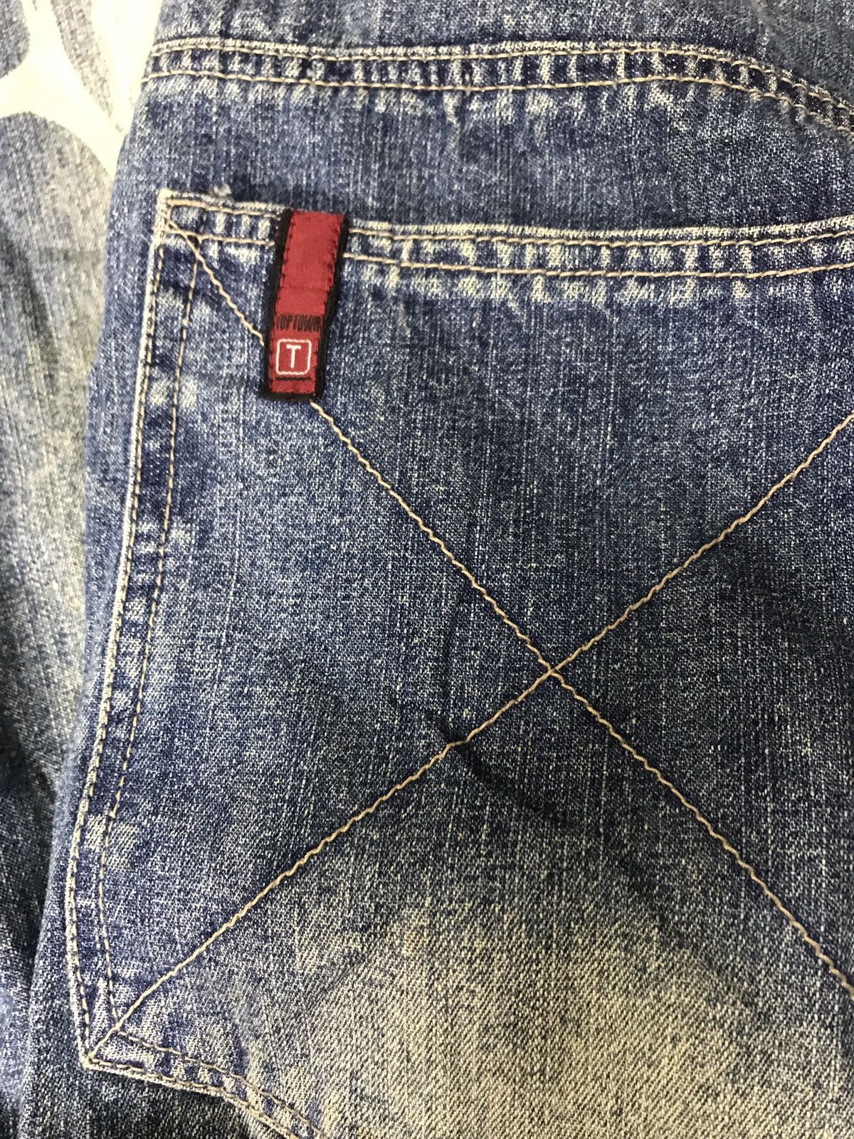 Vintage Vintage Top Town Tribal Dragon Denim Baggy Jeans Size US 32 / EU 48 - 24 Thumbnail