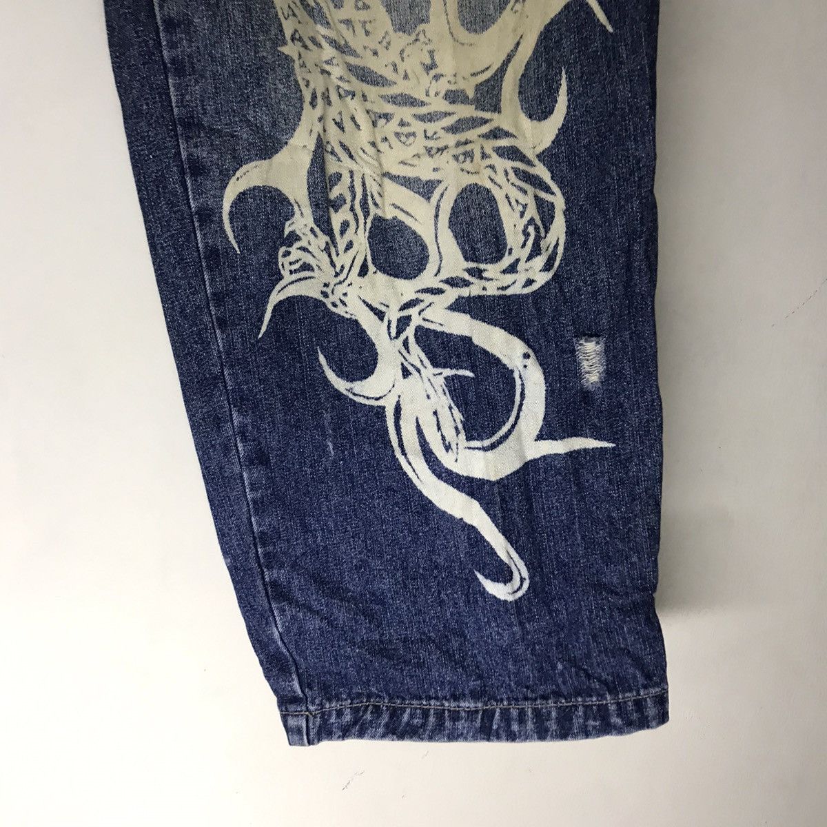 Vintage Vintage Top Town Tribal Dragon Denim Baggy Jeans Size US 32 / EU 48 - 11 Thumbnail
