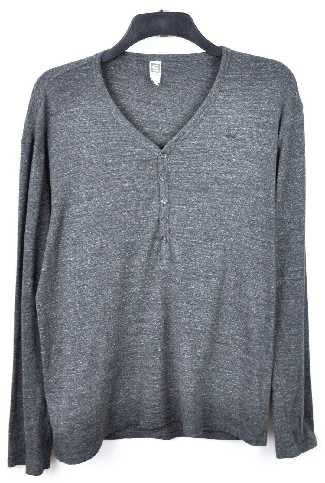 G-Star G-STAR RAW Dider Regular Granddad Cotton Sweater Shirt L Size US L / EU 52-54 / 3 - 1 Thumbnail