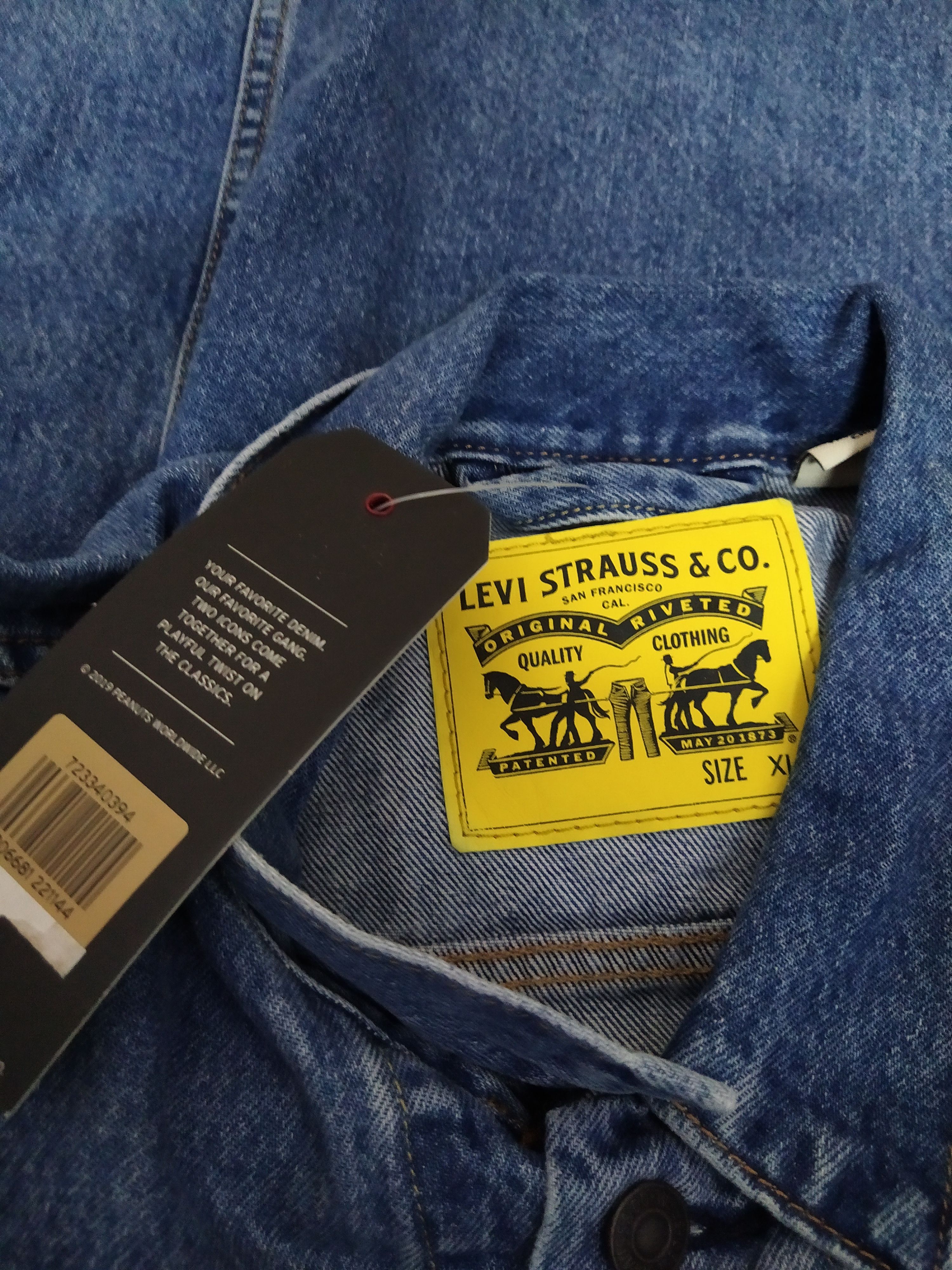 Levi's LEVIS PEANUTS SINGLE R DENIM JACKET BIG LOGO (Z7) Size US XL / EU 56 / 4 - 10 Thumbnail