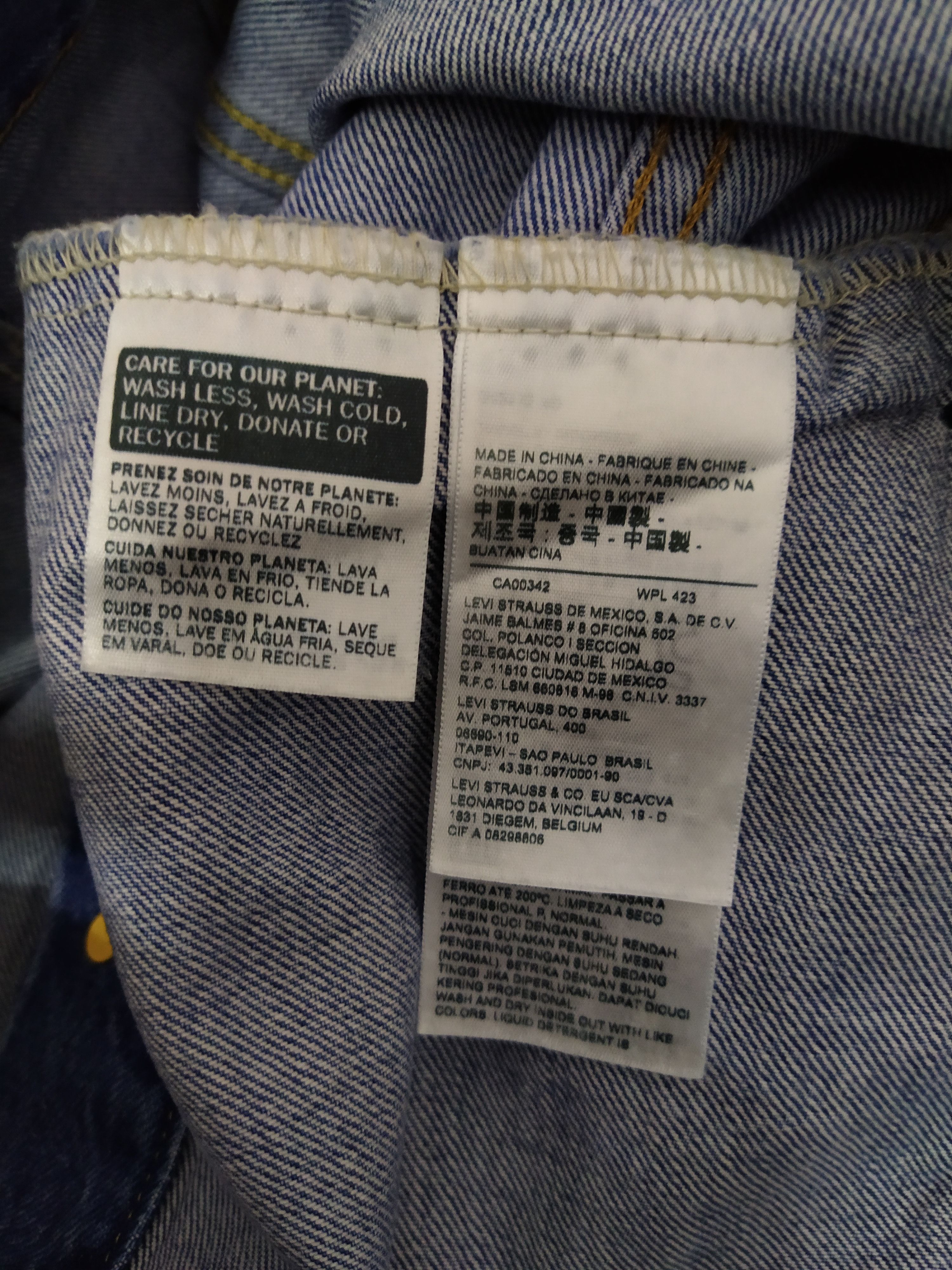 Levi's LEVIS PEANUTS SINGLE R DENIM JACKET BIG LOGO (Z7) Size US XL / EU 56 / 4 - 12 Thumbnail