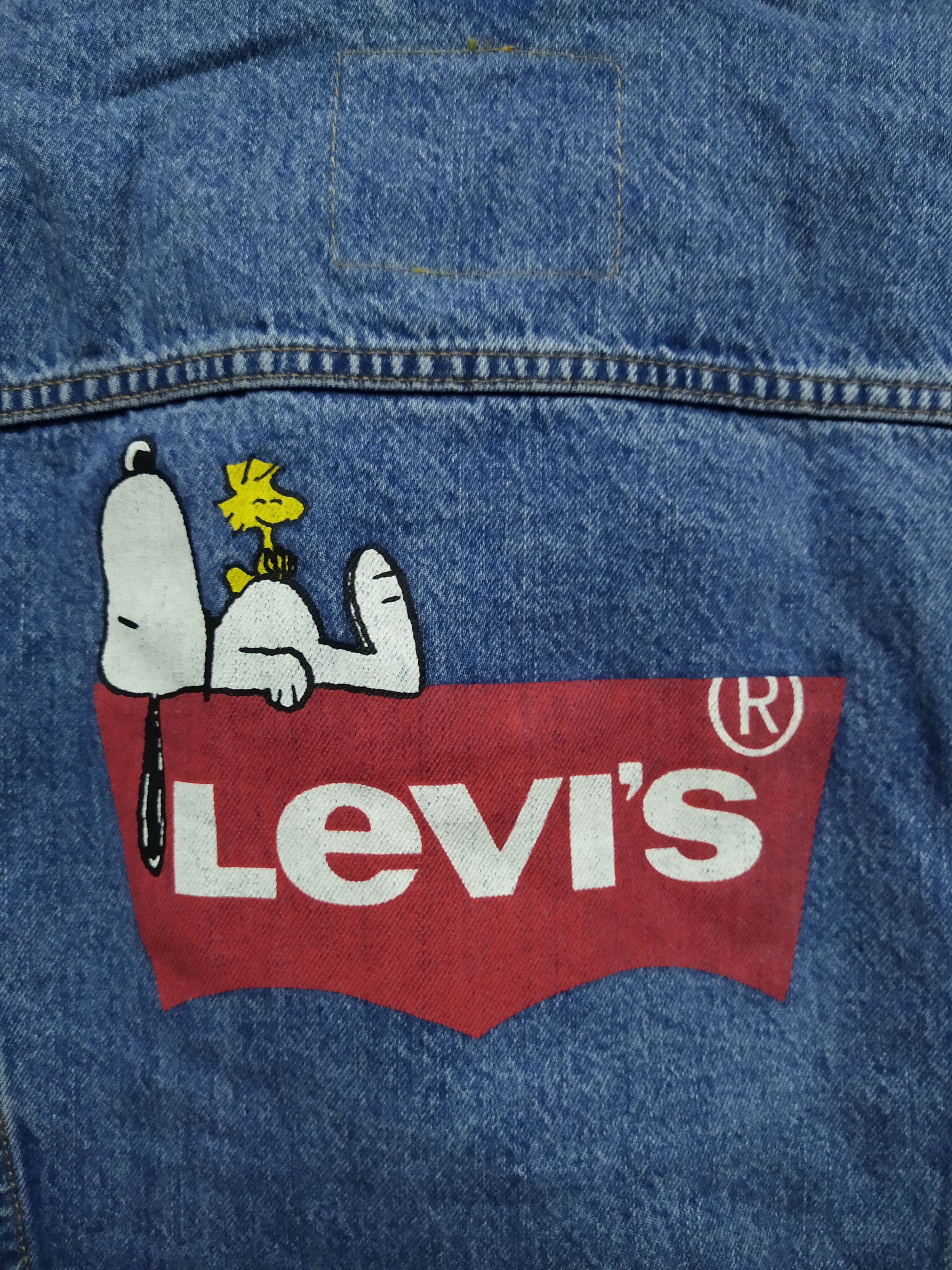 Levi's LEVIS PEANUTS SINGLE R DENIM JACKET BIG LOGO (Z7) Size US XL / EU 56 / 4 - 5 Thumbnail