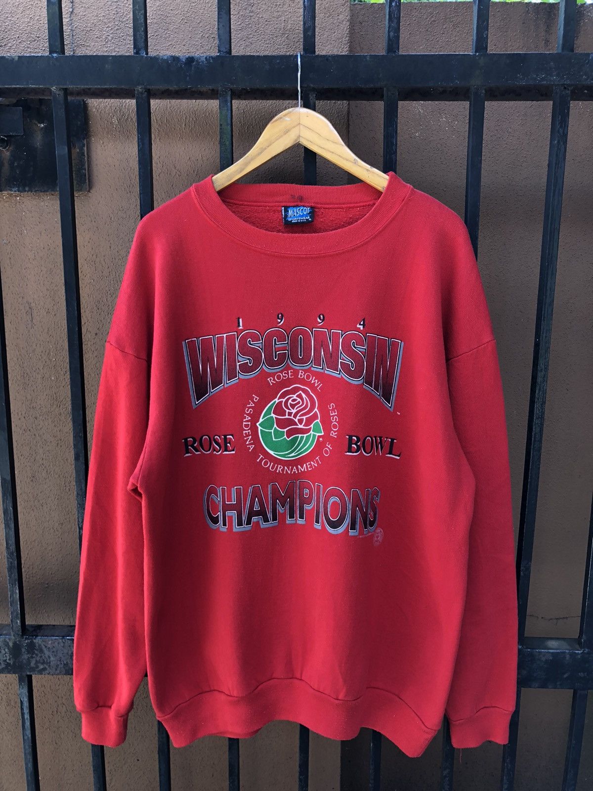 Vintage 94 Wisconsin Badgers Rose Bowl Pasadena Champions