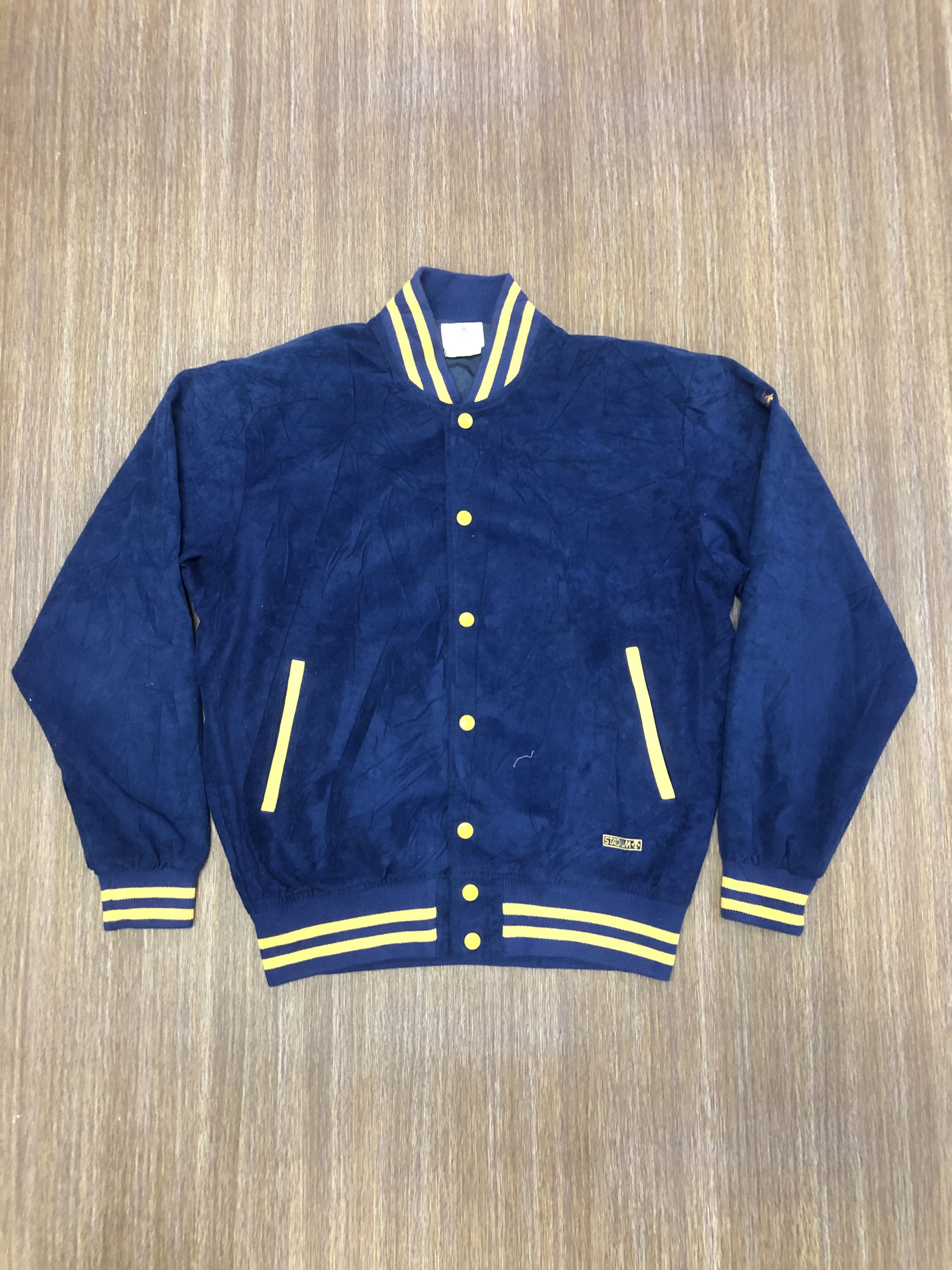 vintage descente velvet varsity jacket