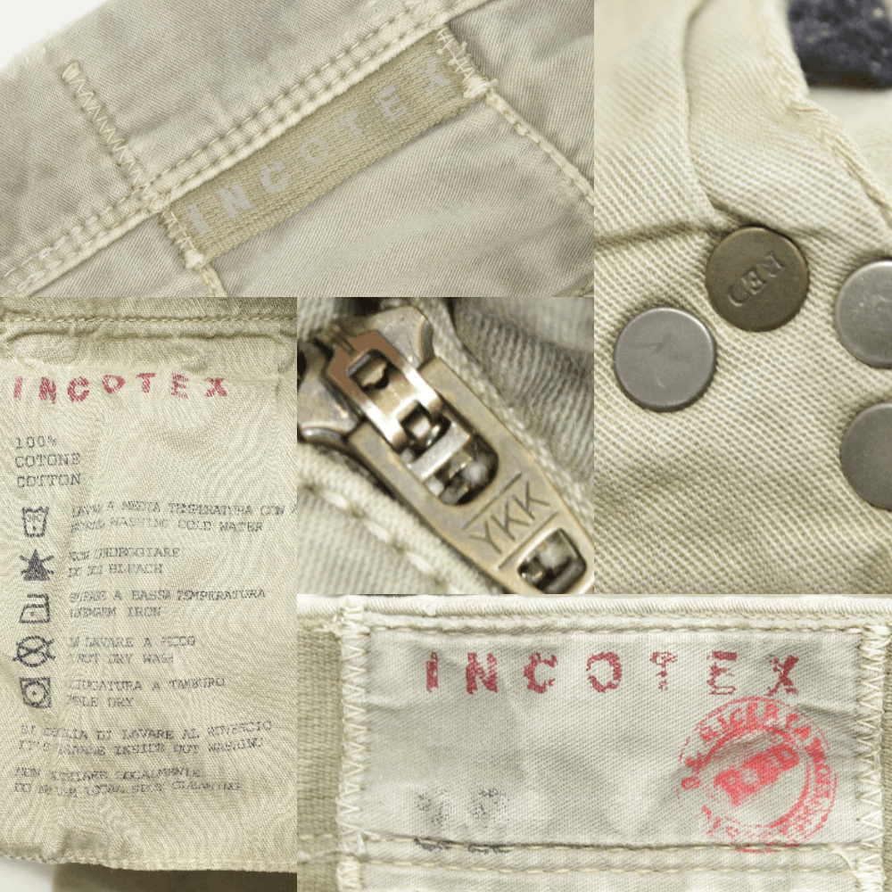 Incotex Red Label Garment Dyed Logo Pants Size US 32 / EU 48 - 10 Thumbnail