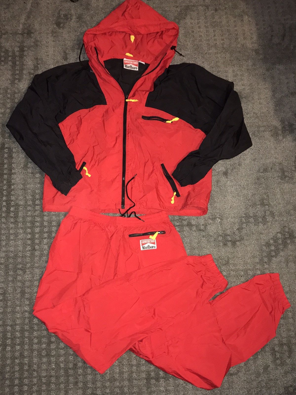 Vintage Marlboro Adventure Team Tracksuit Windbreaker And Sweats