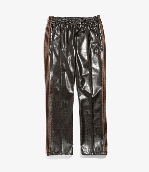 Needles Needles Narrow Faux Leather Track Pants | Grailed