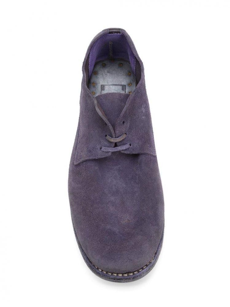 image of Guidi 992 Purple Reverse Calf Derby Size 46 (Fits 44.5-45) Shoes, Men's