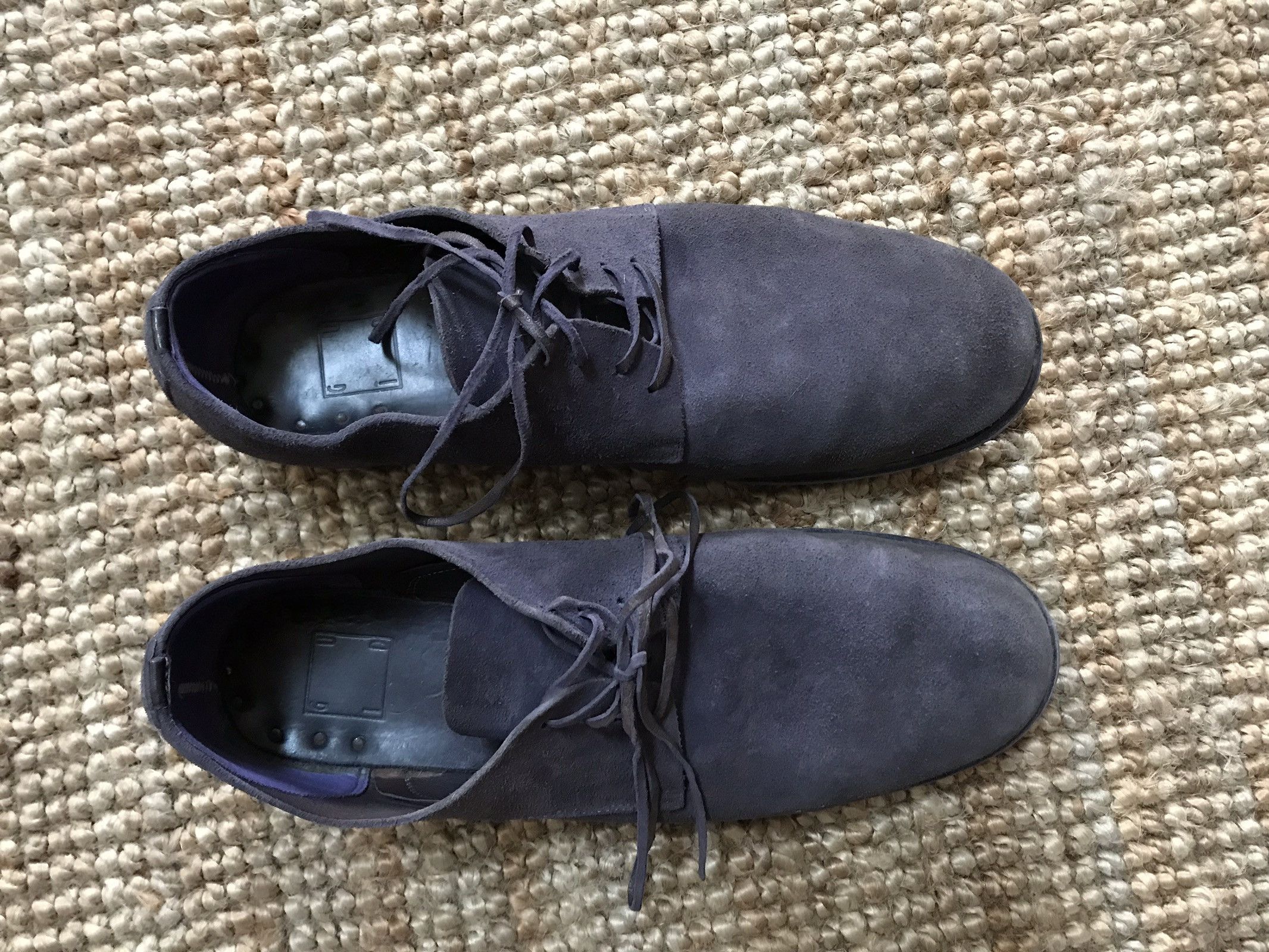 Guidi Final drop - 992 Purple Reverse Calf Derby Size 46 (fits 45) Size US 12 / EU 45 - 4 Thumbnail
