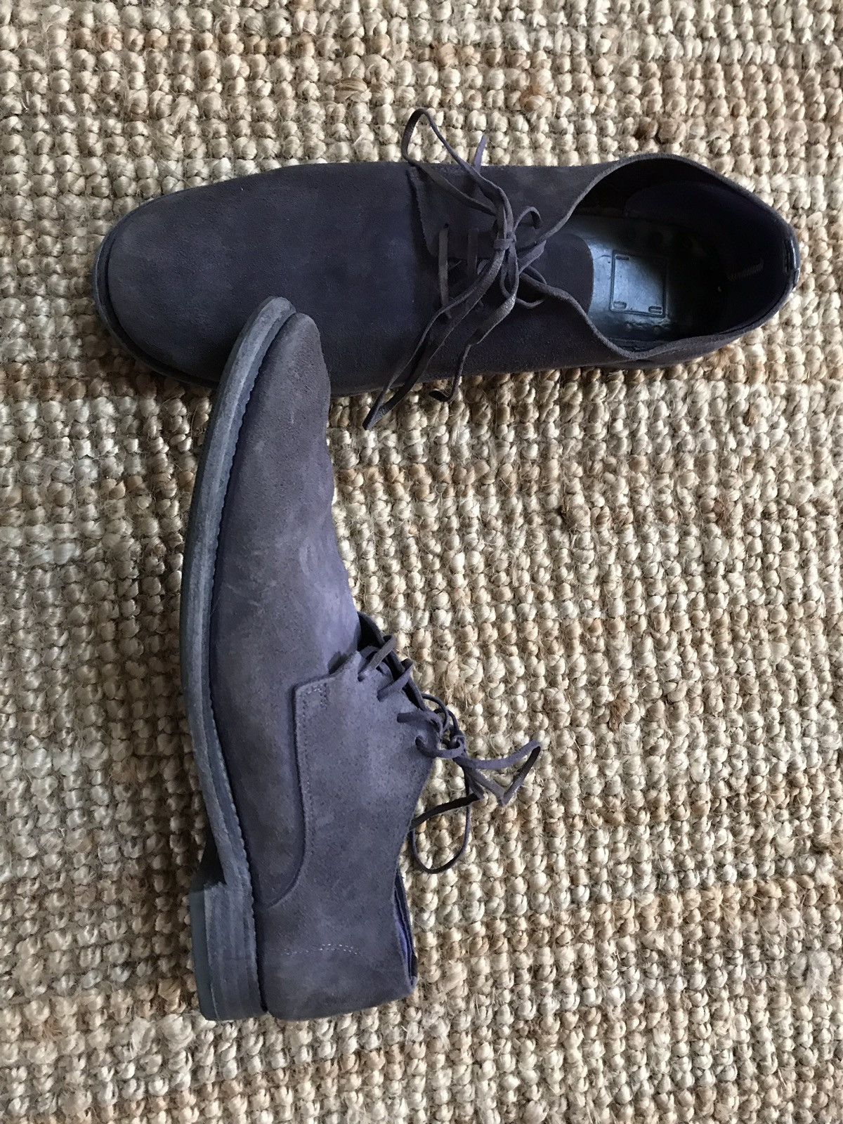 Guidi Final drop - 992 Purple Reverse Calf Derby Size 46 (fits 45) Size US 12 / EU 45 - 5 Thumbnail