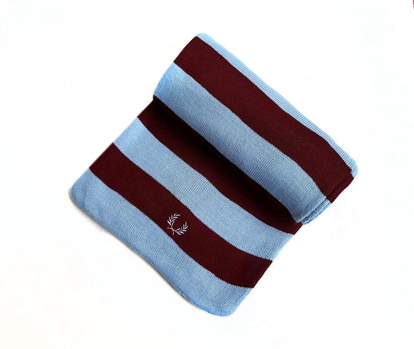 Very Rare Fred Perry ULTRA RARE West Ham colours wool scarf | Grailed