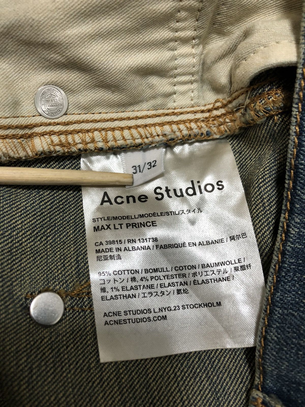 Acne Studios Acne Studios MAX LT PRINCE jeans (31/32) Size US 31 - 9 Thumbnail