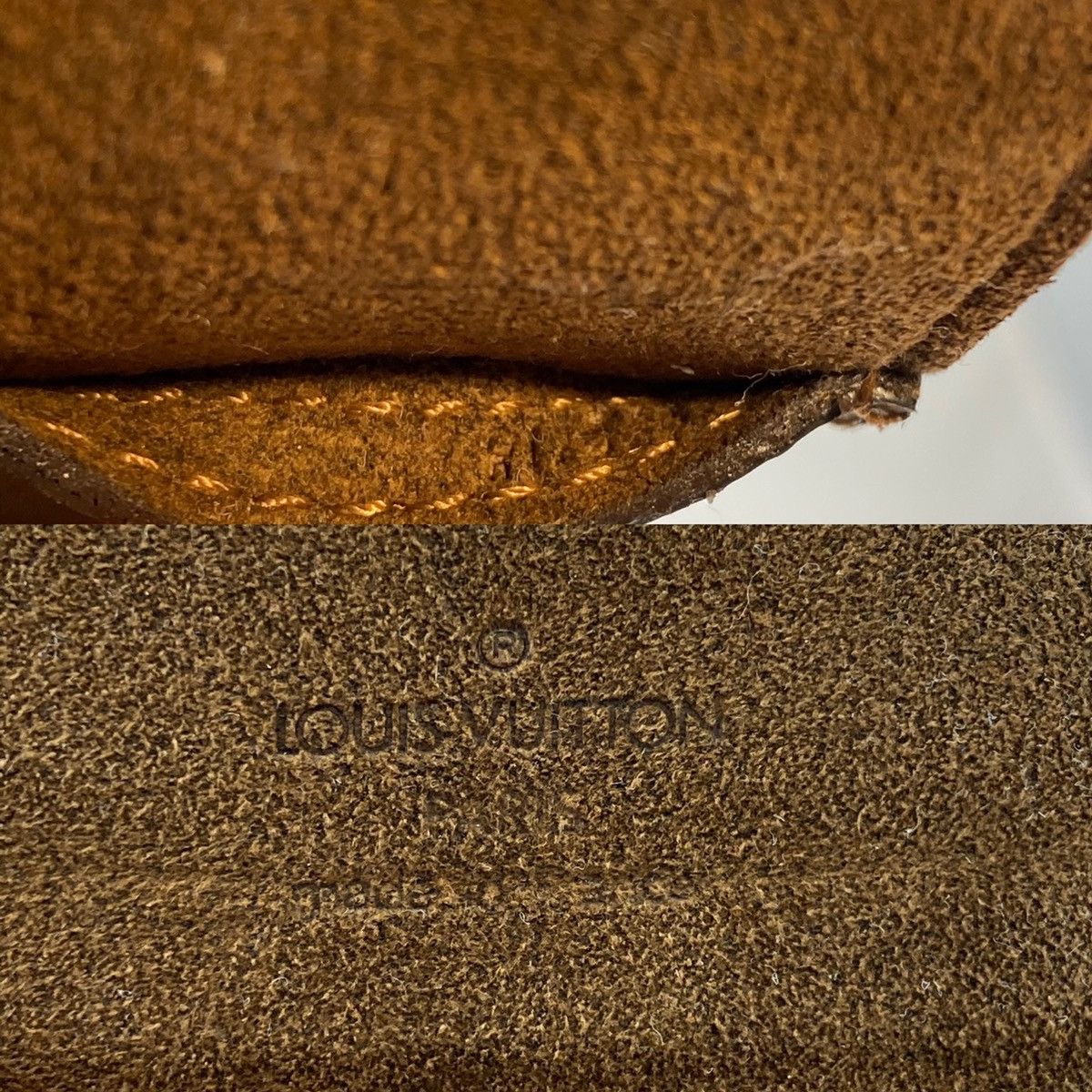 Louis Vuitton Louis Vuitton Damier Ebene CuffLinks Case Brown Suede Size ONE SIZE - 5 Thumbnail