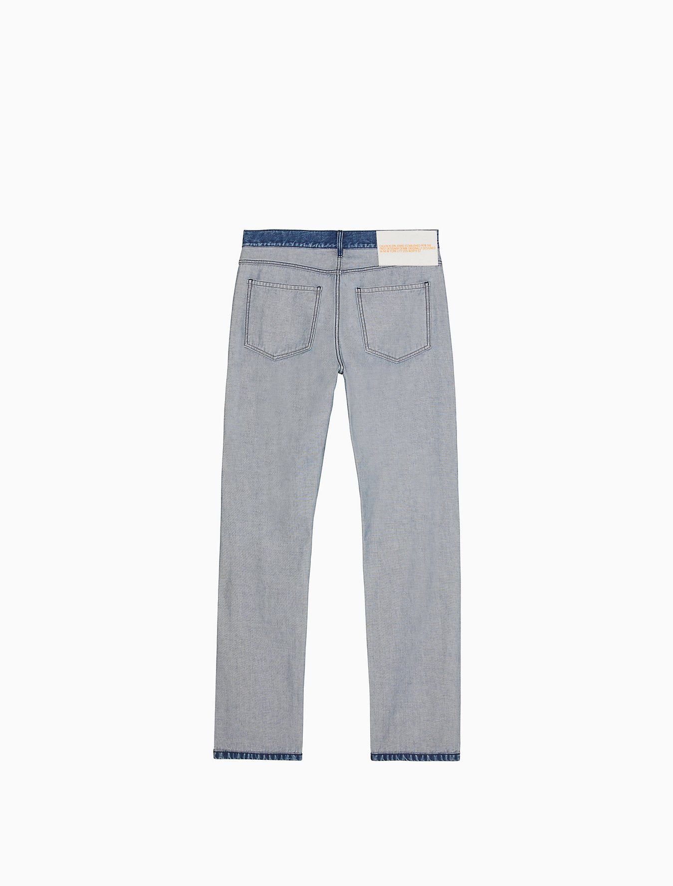 Calvin Klein 205W39NYC EST. 1978 Straight Leg Inside Out Indigo Stone Jeans Size US 30 / EU 46 - 2 Thumbnail