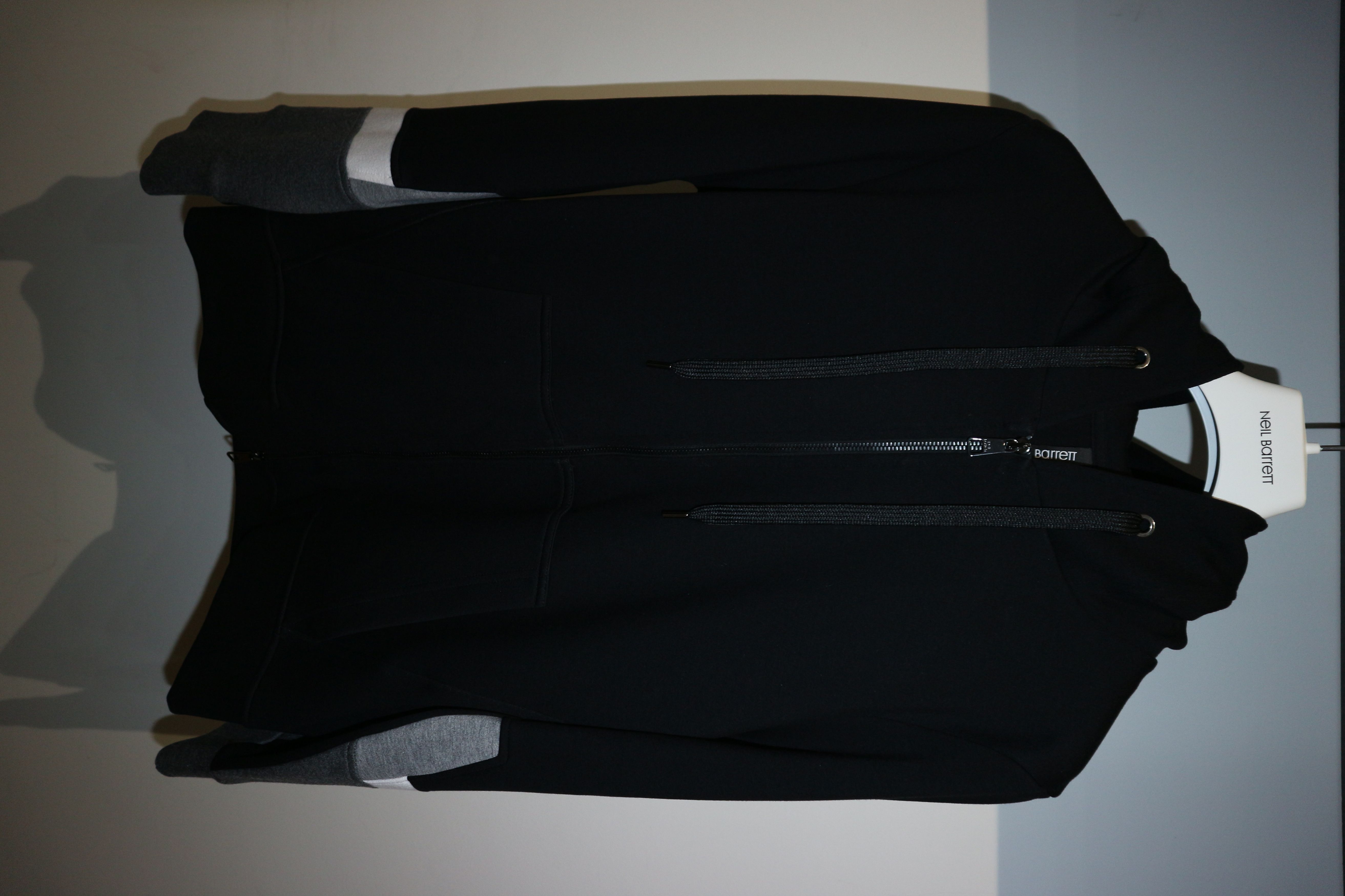 image of Neil Barrett Modernist Colour Block Hoodie in Black, Men's (Size Small)