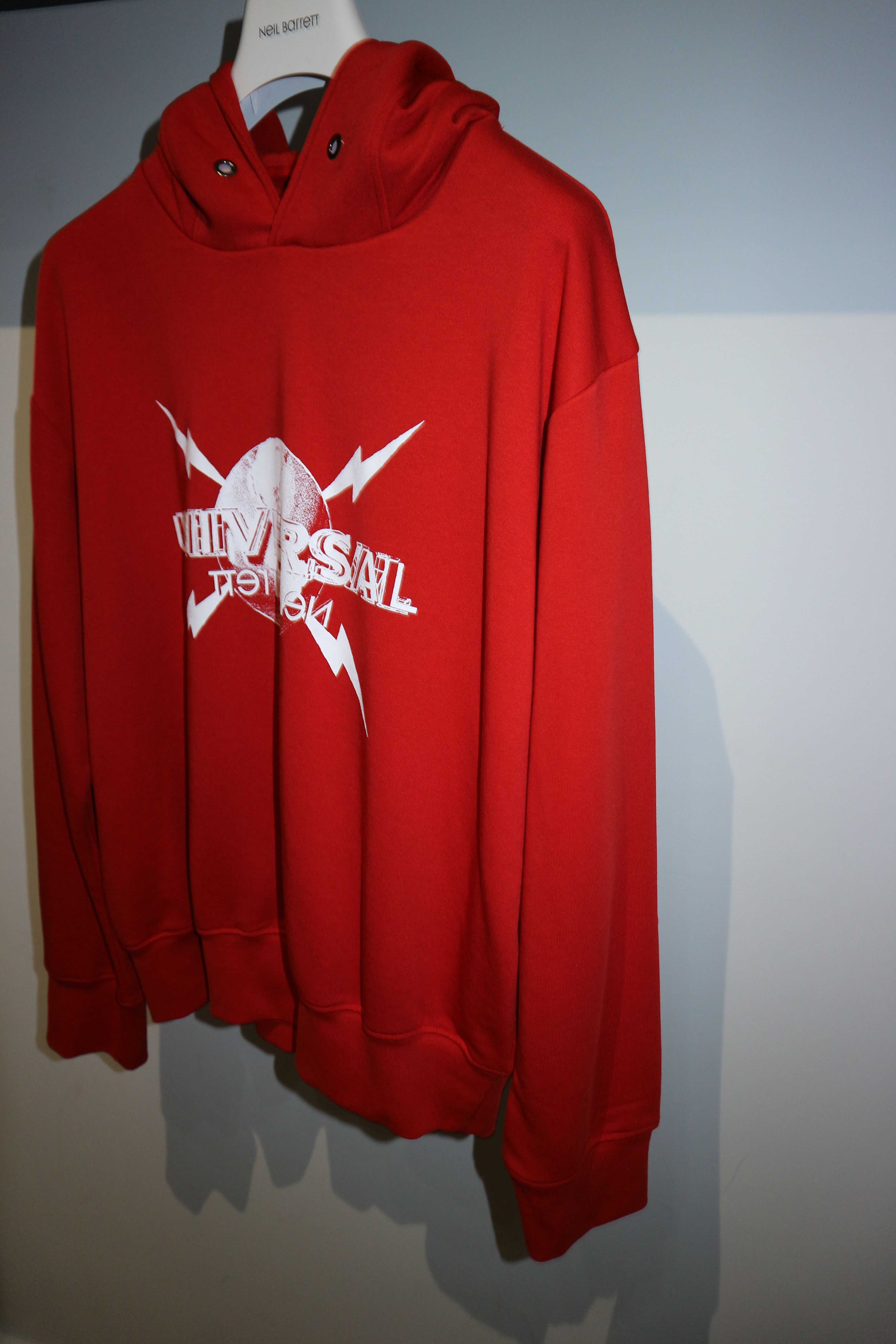 Neil Barrett Universal Logo print hoodie Size US M / EU 48-50 / 2 - 2 Thumbnail