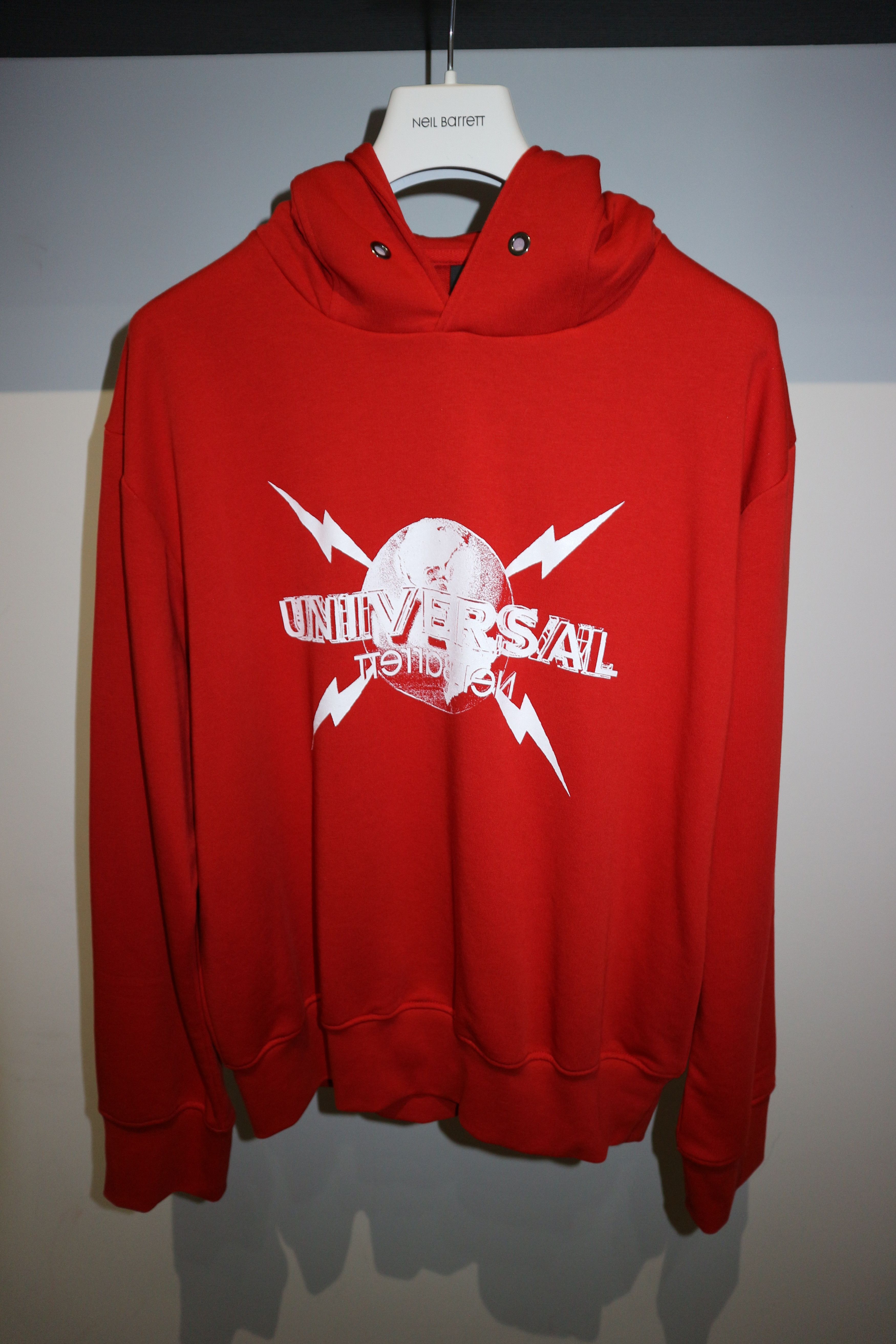 Neil Barrett Universal Logo print hoodie Size US M / EU 48-50 / 2 - 1 Thumbnail