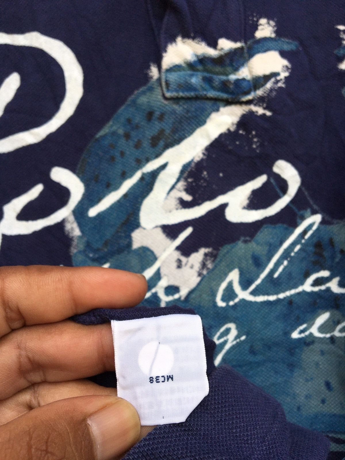 Polo Ralph Lauren Vintage Polo Ralph Lauren Spellout Biglogo Polo Shirt Size US M / EU 48-50 / 2 - 9 Thumbnail