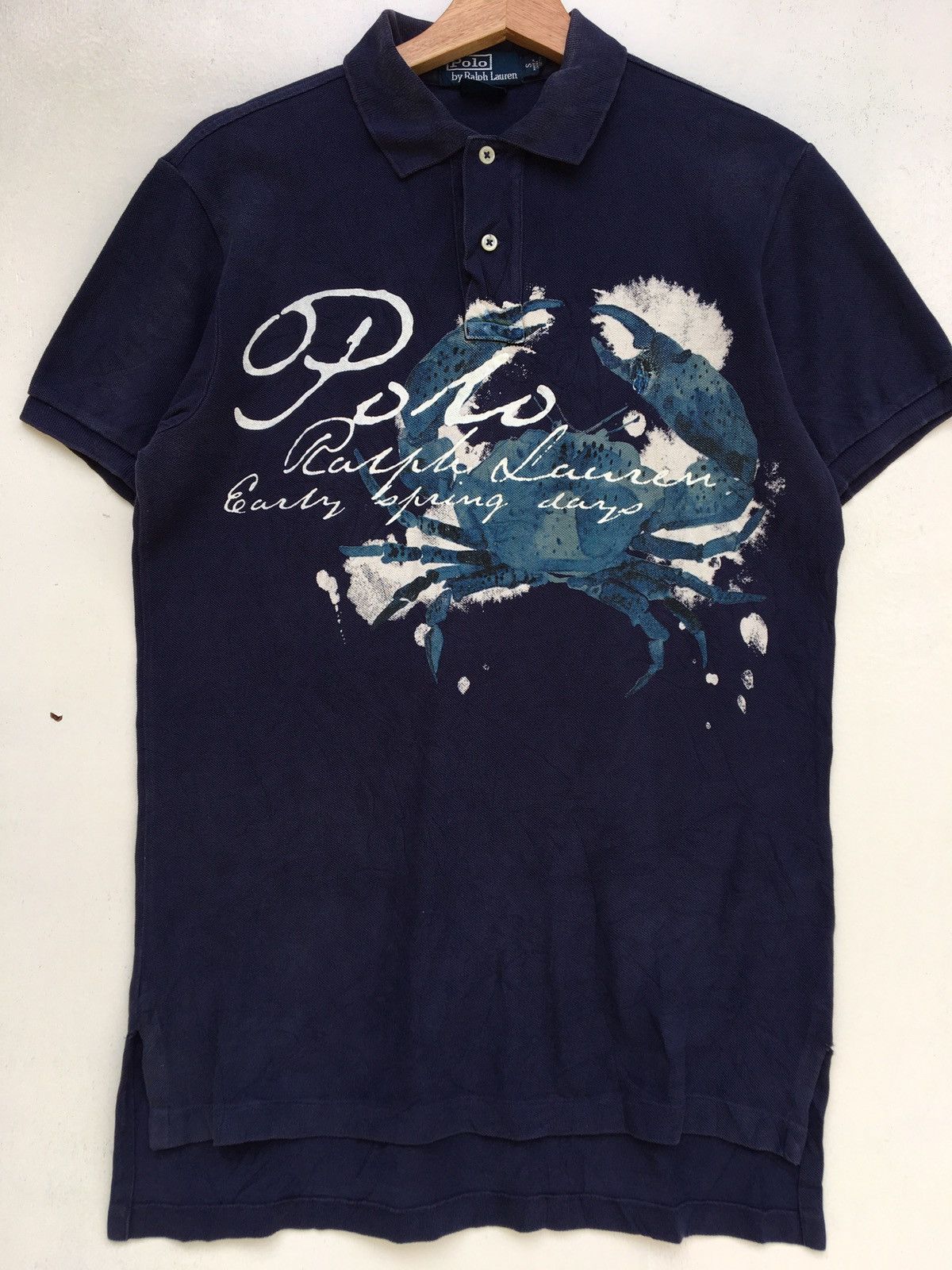 Polo Ralph Lauren Vintage Polo Ralph Lauren Spellout Biglogo Polo Shirt Size US M / EU 48-50 / 2 - 2 Thumbnail
