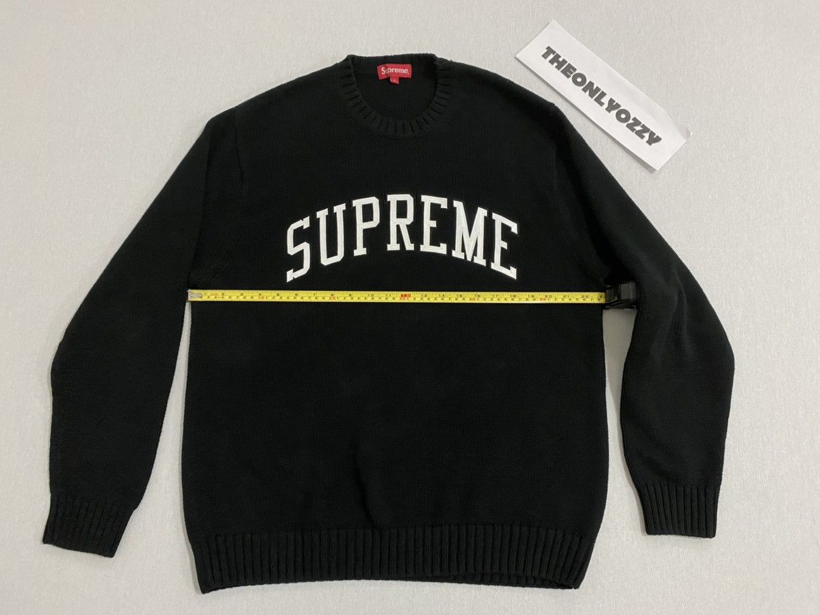 Supreme Supreme Knit Sweater Black (L) | Grailed