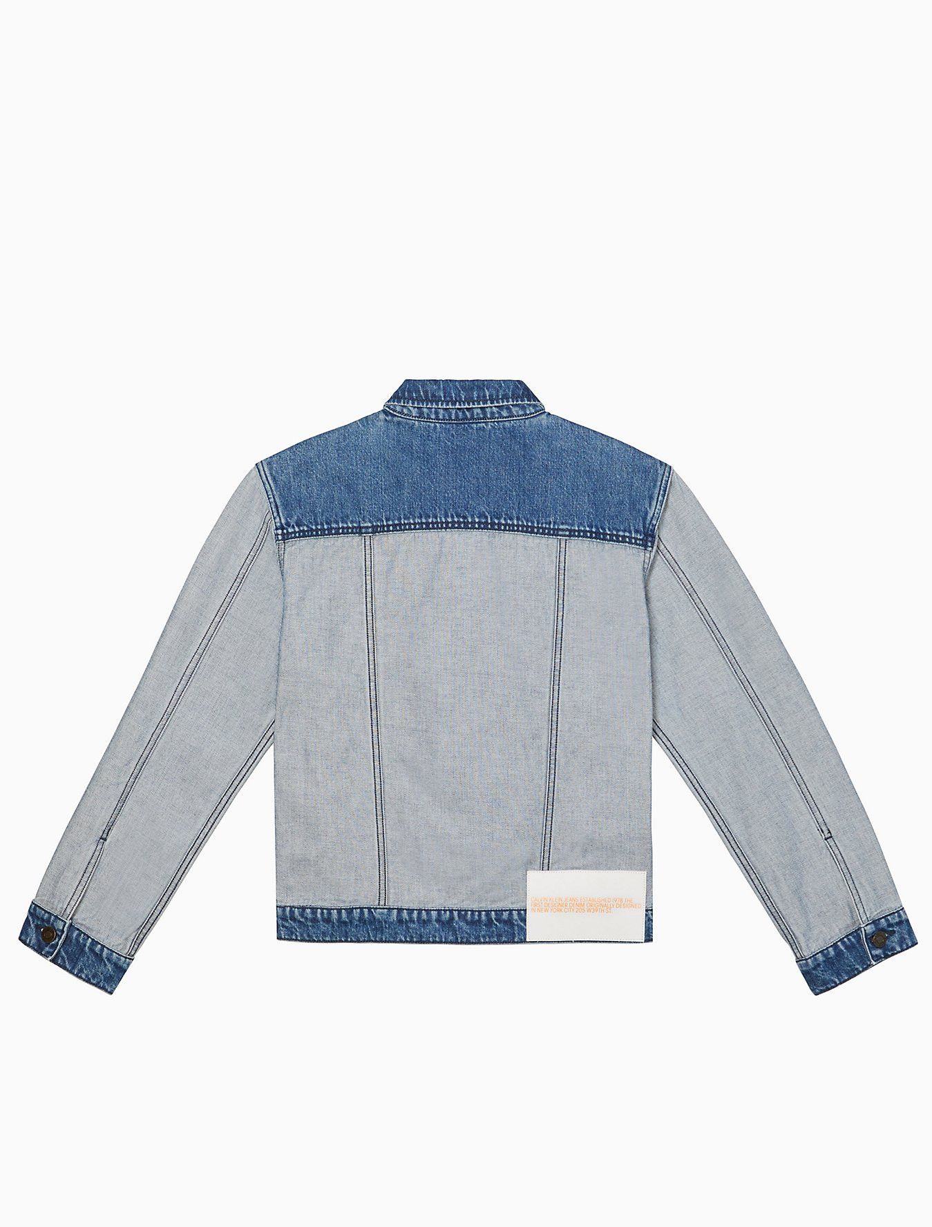 Calvin Klein 205W39NYC EST. 1978 Inside Out Indigo Stone Denim Trucker Jacket Size US L / EU 52-54 / 3 - 2 Thumbnail