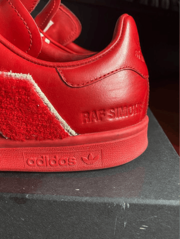 Adidas × Raf Simons × Raf by Raf Simons Raf Simons x Stan Smith Comfort Badge Power Red Size US 9 / EU 42 - 4 Thumbnail