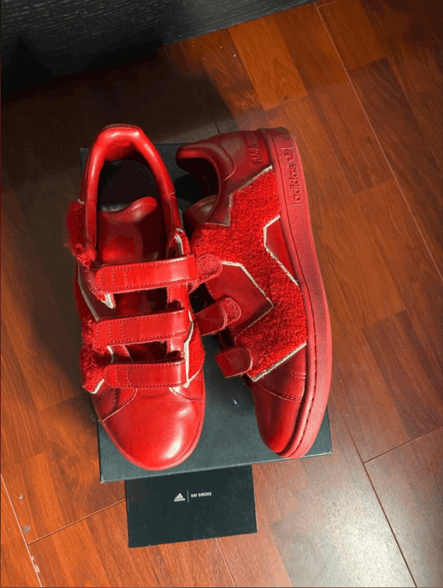 Adidas × Raf Simons × Raf by Raf Simons Raf Simons x Stan Smith Comfort Badge Power Red Size US 9 / EU 42 - 3 Thumbnail