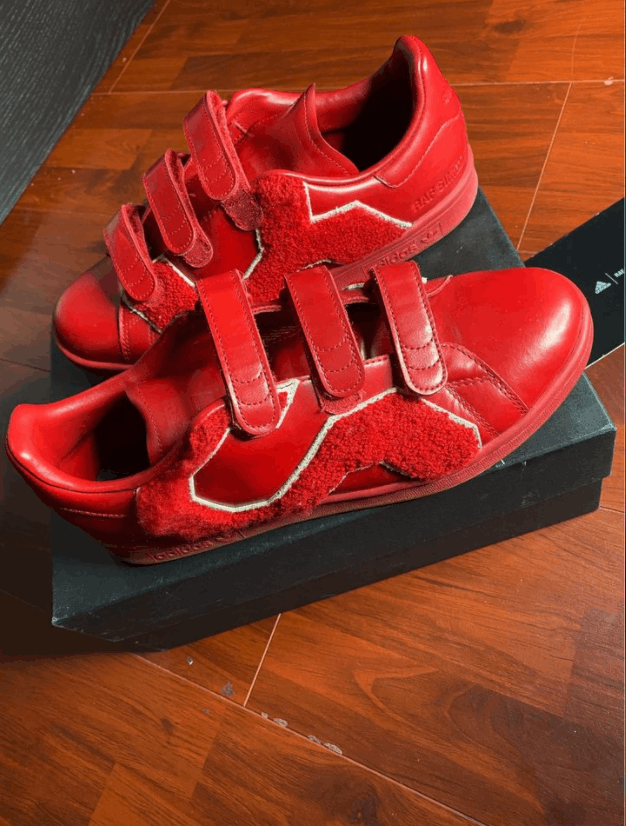 Adidas × Raf Simons × Raf by Raf Simons Raf Simons x Stan Smith Comfort Badge Power Red Size US 9 / EU 42 - 2 Thumbnail