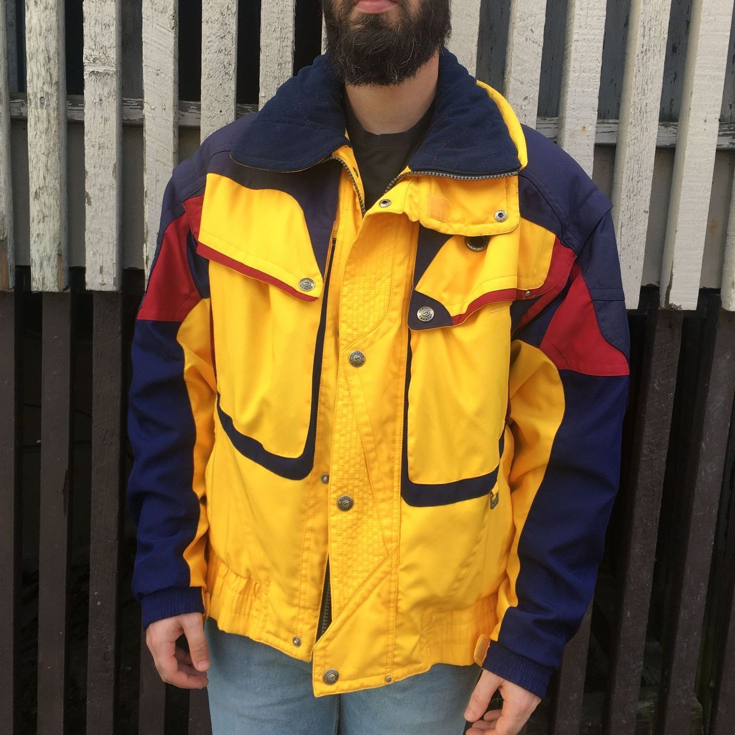 通販 Vintage × Spyder Vintage Jacket Ski Blocked Color Spyder ジャケット・アウター