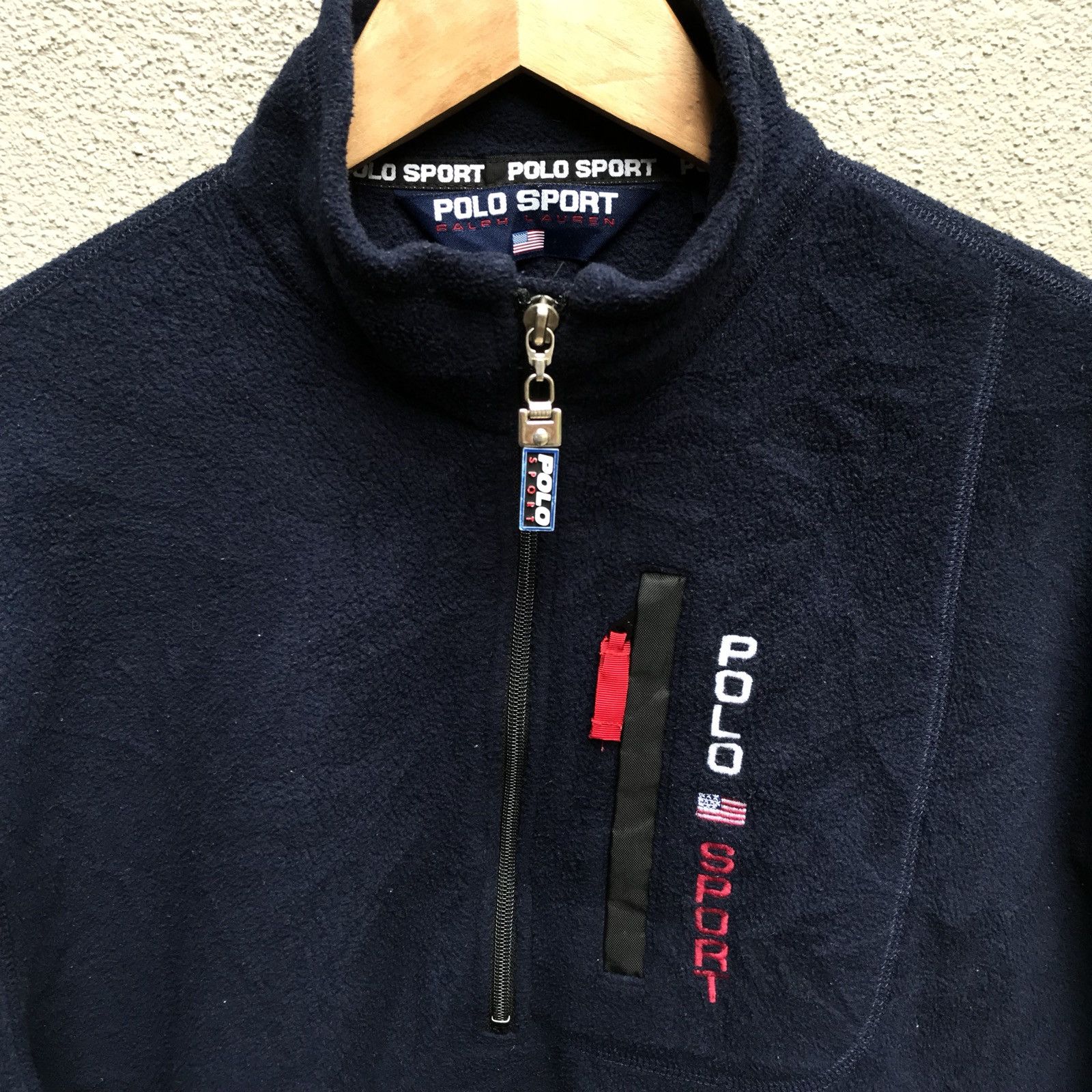 Polo Ralph Lauren Vintage POLO SPORT Ralph Lauren fleece half zipper Size US M / EU 48-50 / 2 - 3 Thumbnail