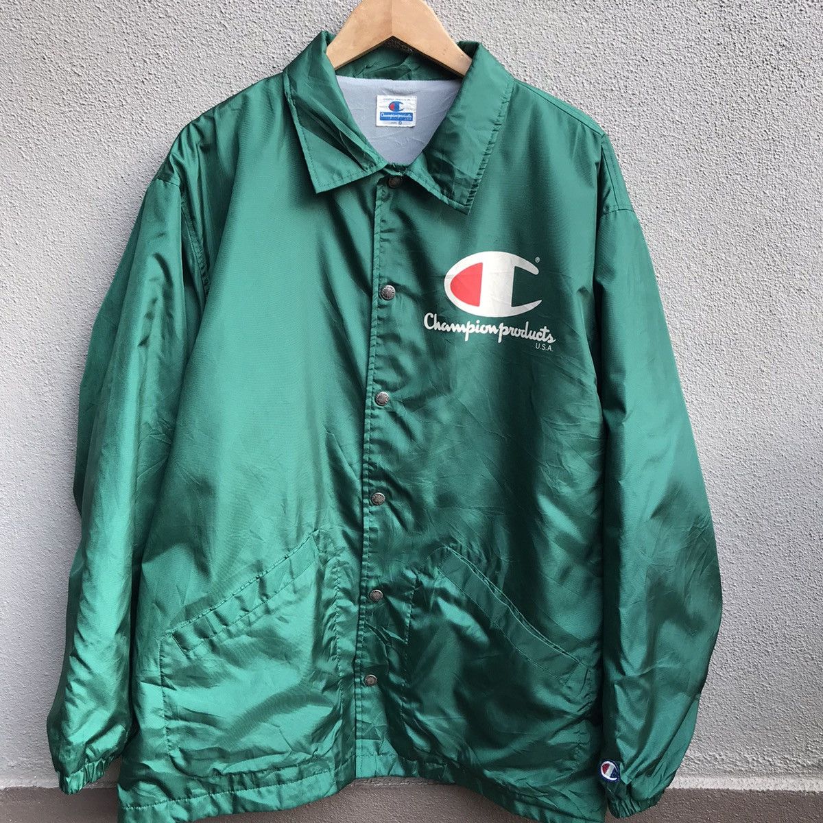 Champion Vintage 90s CHAMPION biglogo coach jacket Size US L / EU 52-54 / 3 - 2 Thumbnail