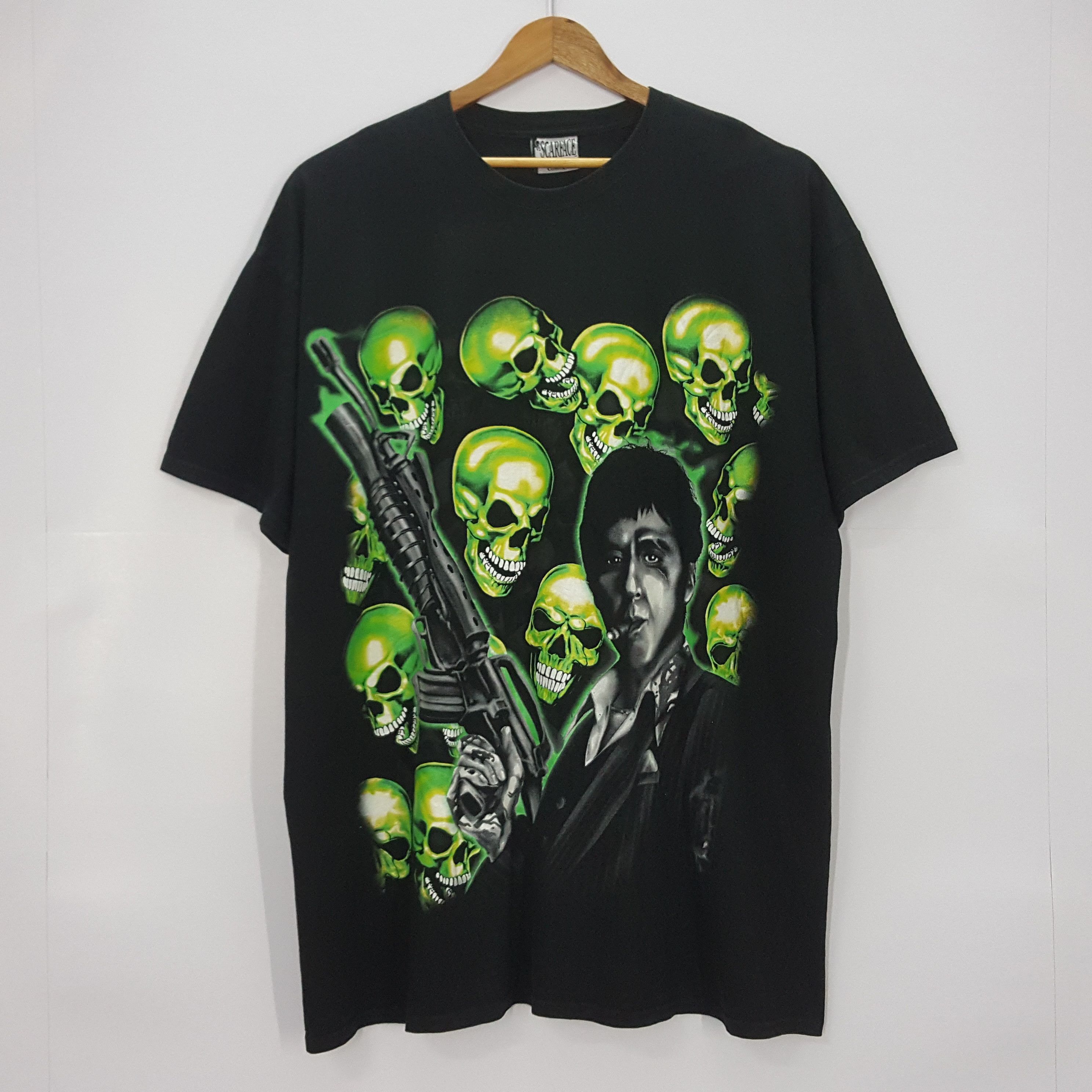 Movie × Vintage Vintage SCARFACE Tony Montana X Skulls t Movie × Vintage Vintage SCARFACE Tony Montana X Skulls t